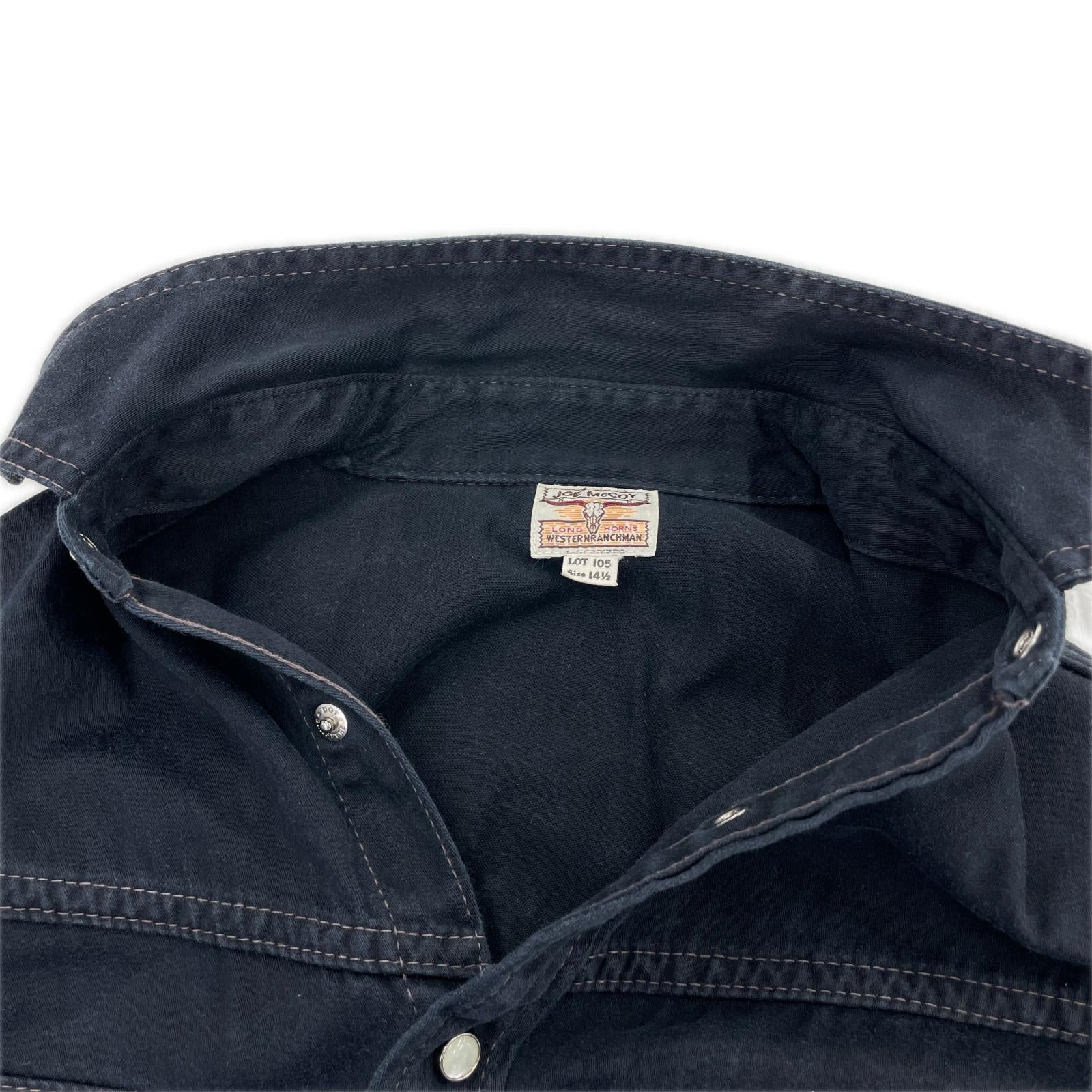 長袖シャツ LOT105 BLK 14 ブラック