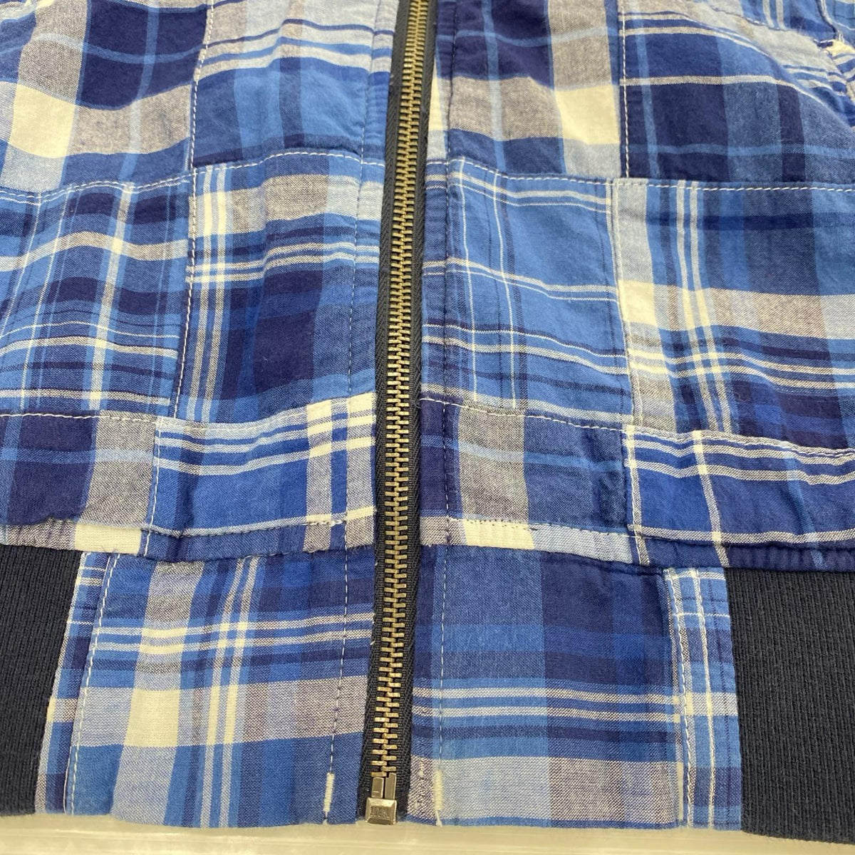 ジャケット DOCKERS パッチワークブルゾン(M) M ブルー