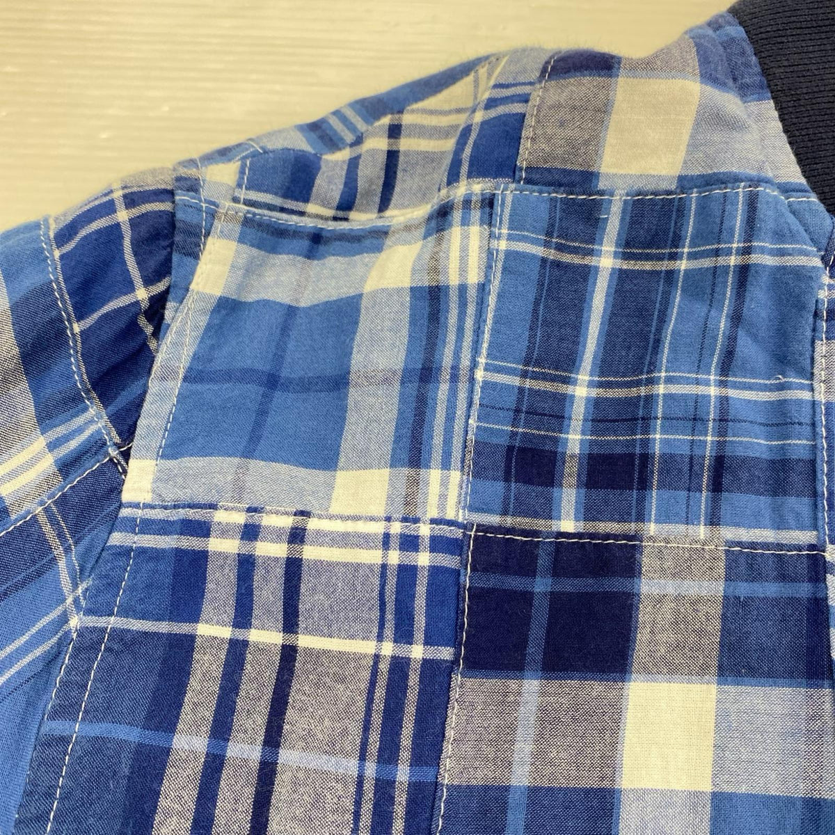 ジャケット DOCKERS パッチワークブルゾン(M) M ブルー