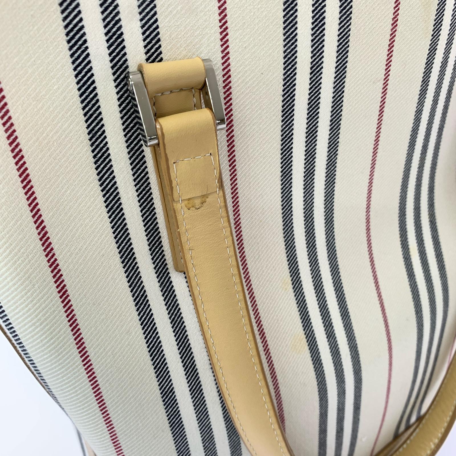 トートバッグ ストライプ ベージュ