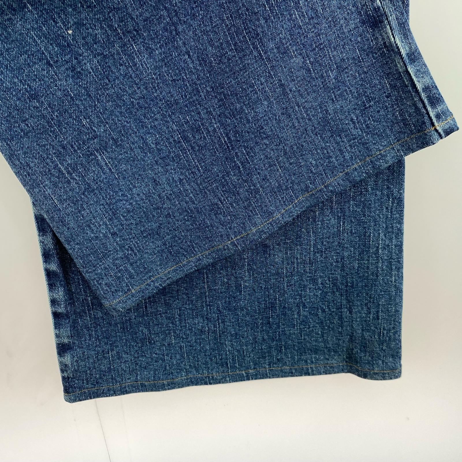 デニムパンツ D-AKEMI/ワイドフレアデニム/26/コットン/BLK/無地/AO2757