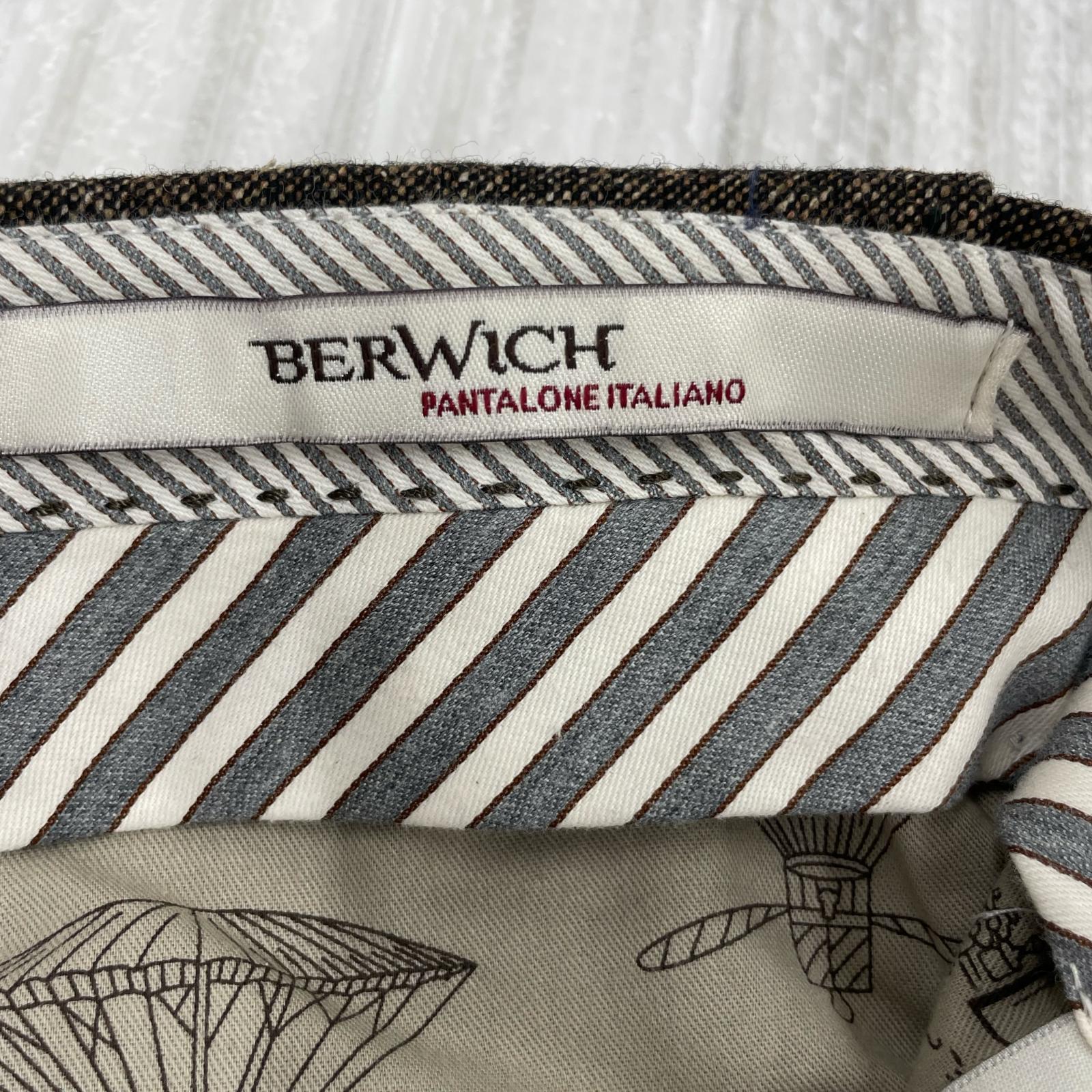 パンツ BERWICH スラックス サイズ44 ブラウン