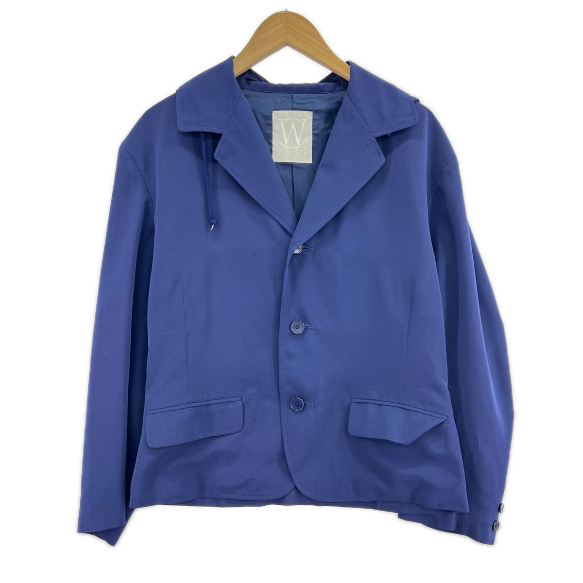 ジャケット WORK SHOP フードジャケット ポリ 青 ブルー