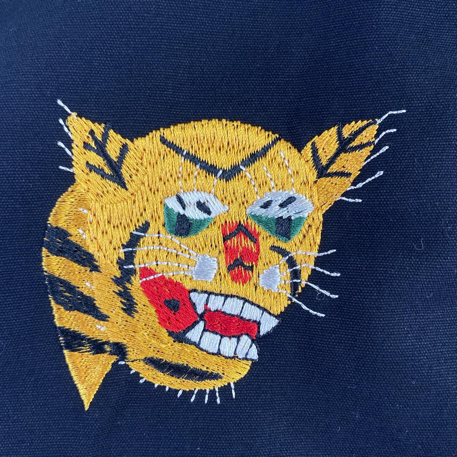 ダウンベスト TAION ジャパンスペシャル ベトジャン刺繍(S) S ブラック