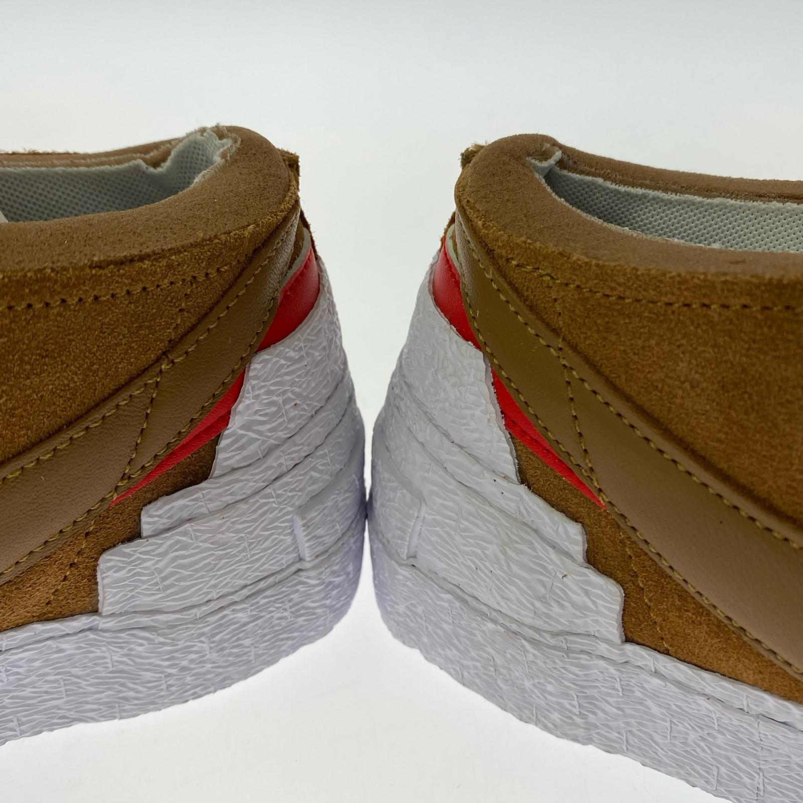 スニーカー SACAI BLAZER LOW(27.5) 27.5cm (US9 1/2 UK9 EU45) ブラウン