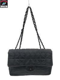 CHANEL ニュートラベル ターンロック チェーンショルダーバッグ ブラック