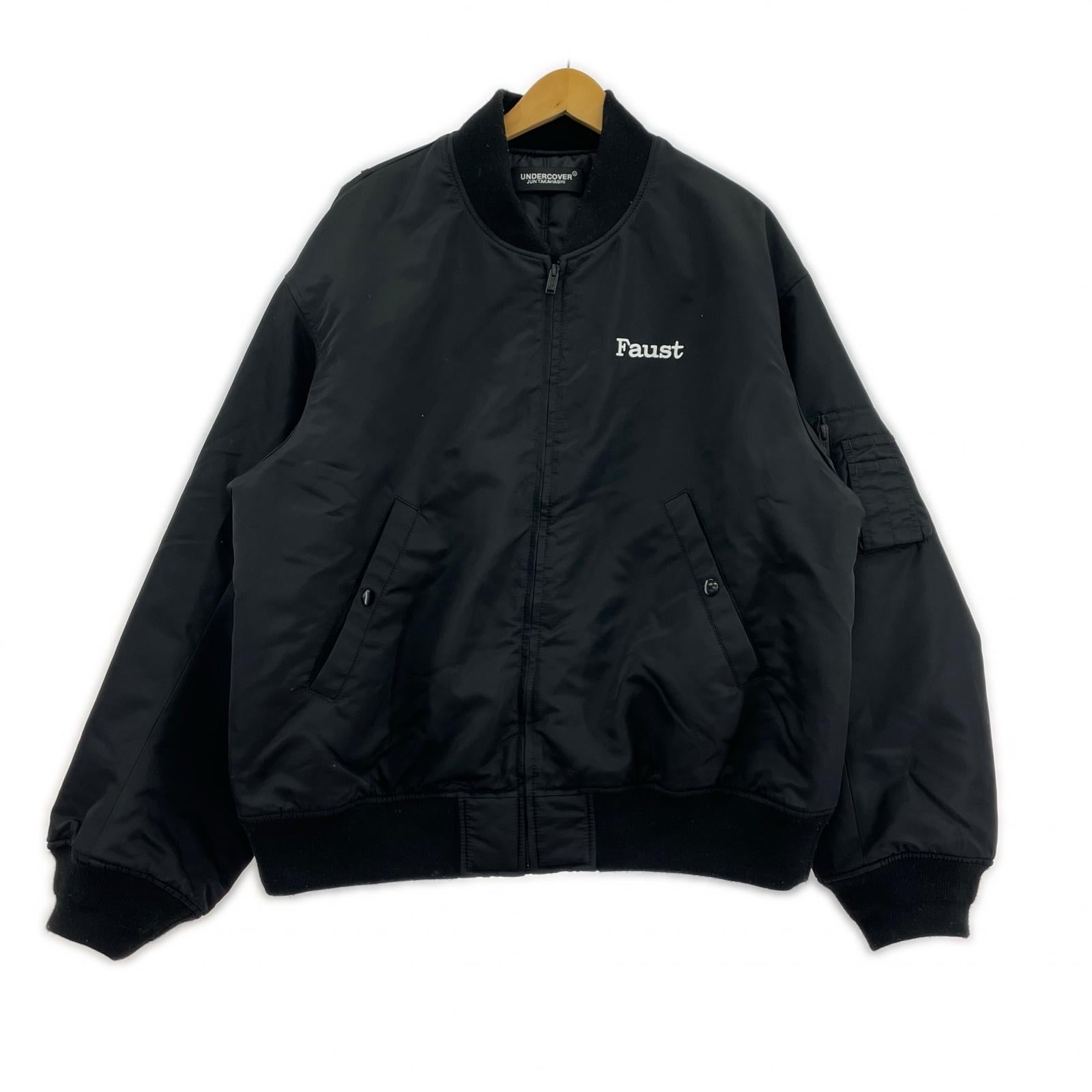 ブルゾン Faust ナイロンツイル 中綿 MA-1 SIZE 4 BLK 4 ブラック