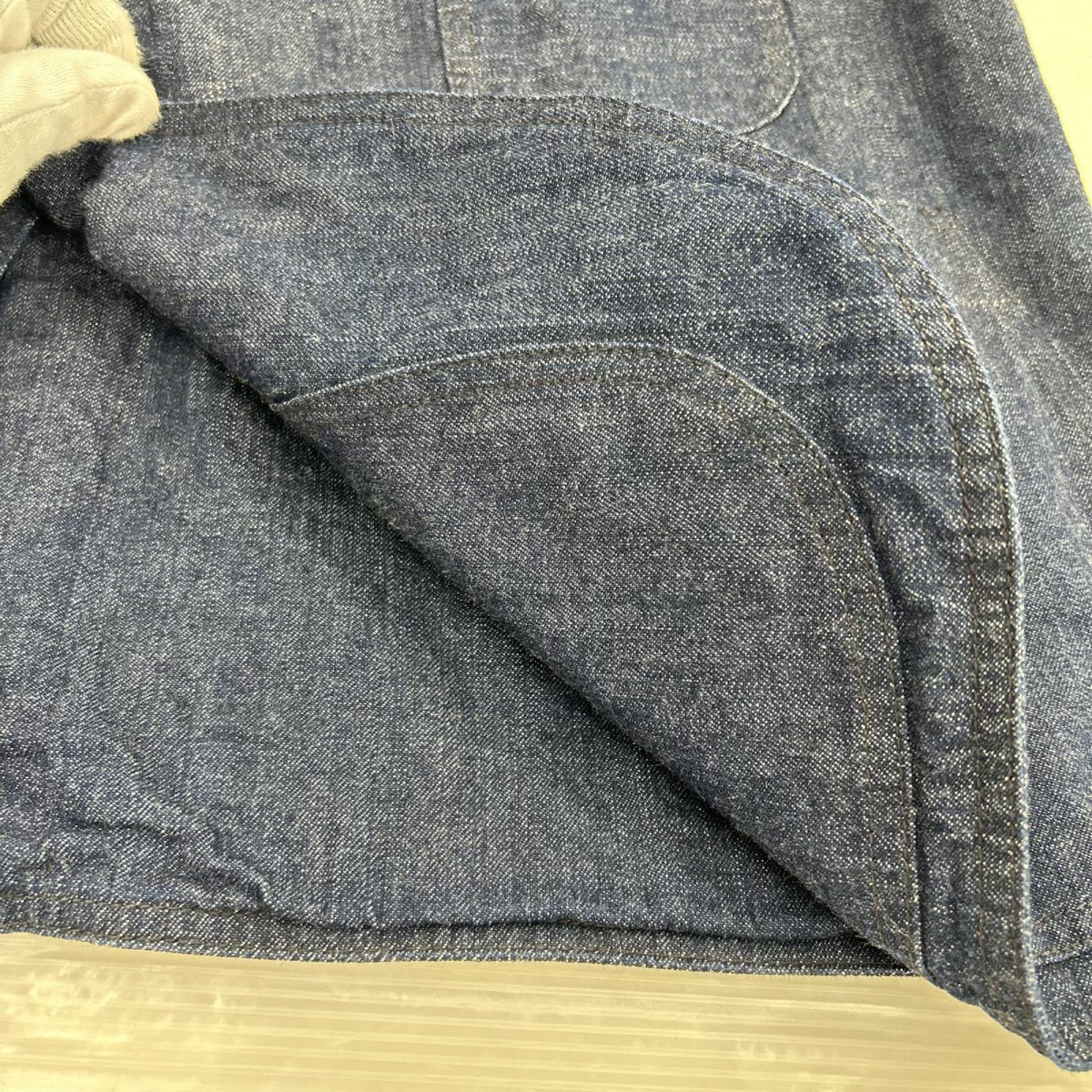 ジャケット 大江洋服店 デニムベスト 青 44 ブルー