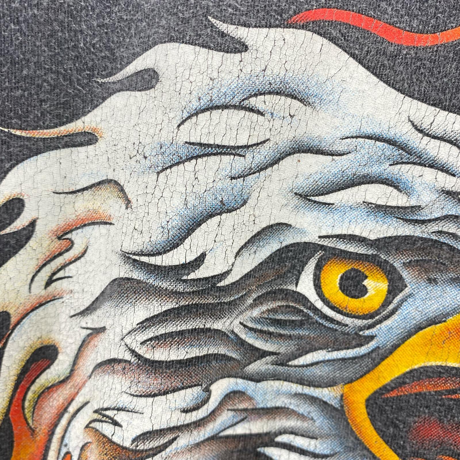 半袖Tシャツ 90s EAGLE FLAME S/S Tee 3XL ブラック