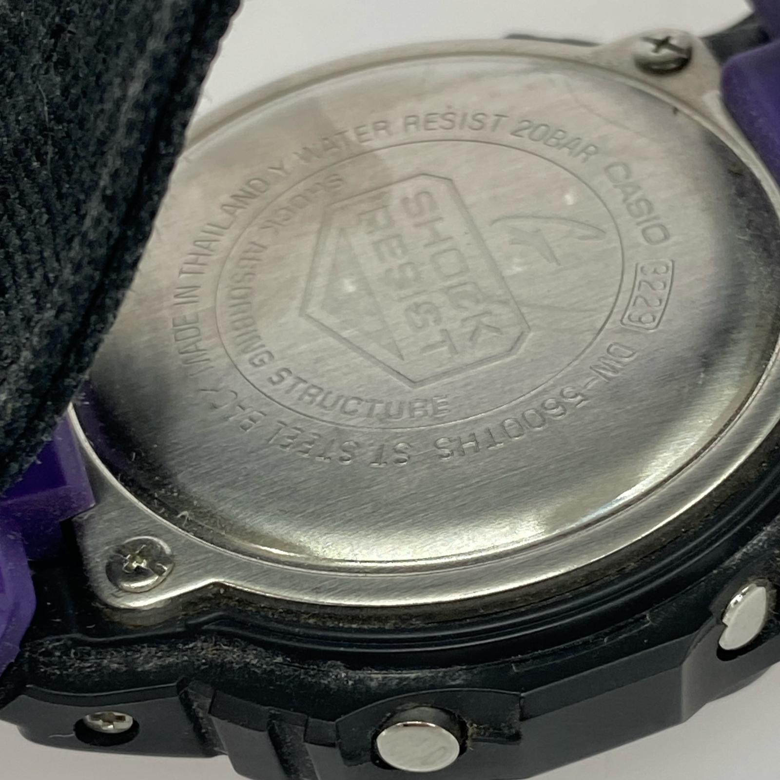 腕時計 CASIO G-SHOCK DW-5600THS Throwback 1990s 腕時計 QZ 黒×紫