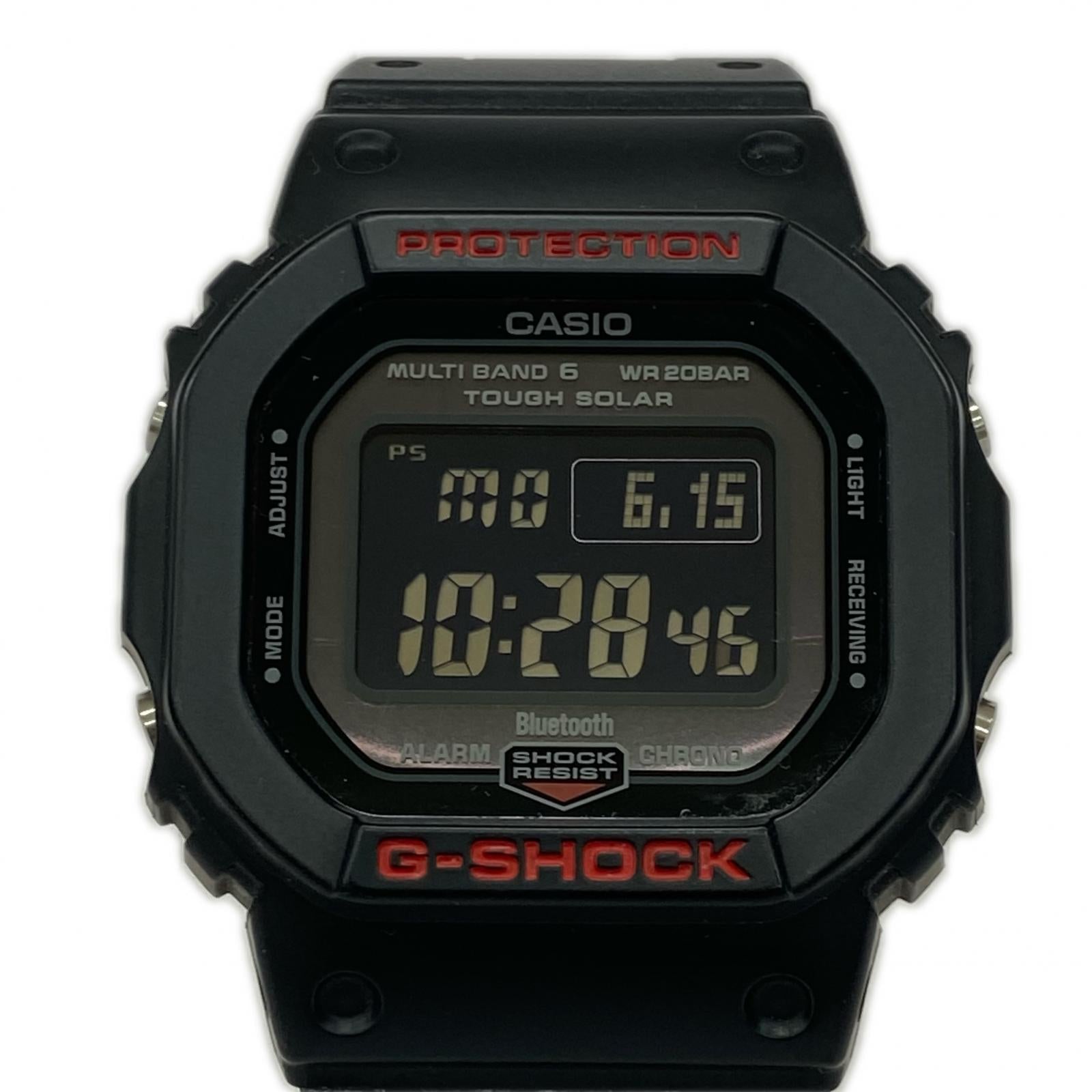 腕時計 CASIO G-SHOCK GW-B5600HR Bluetooth 腕時計 タフソーラー 黒×赤