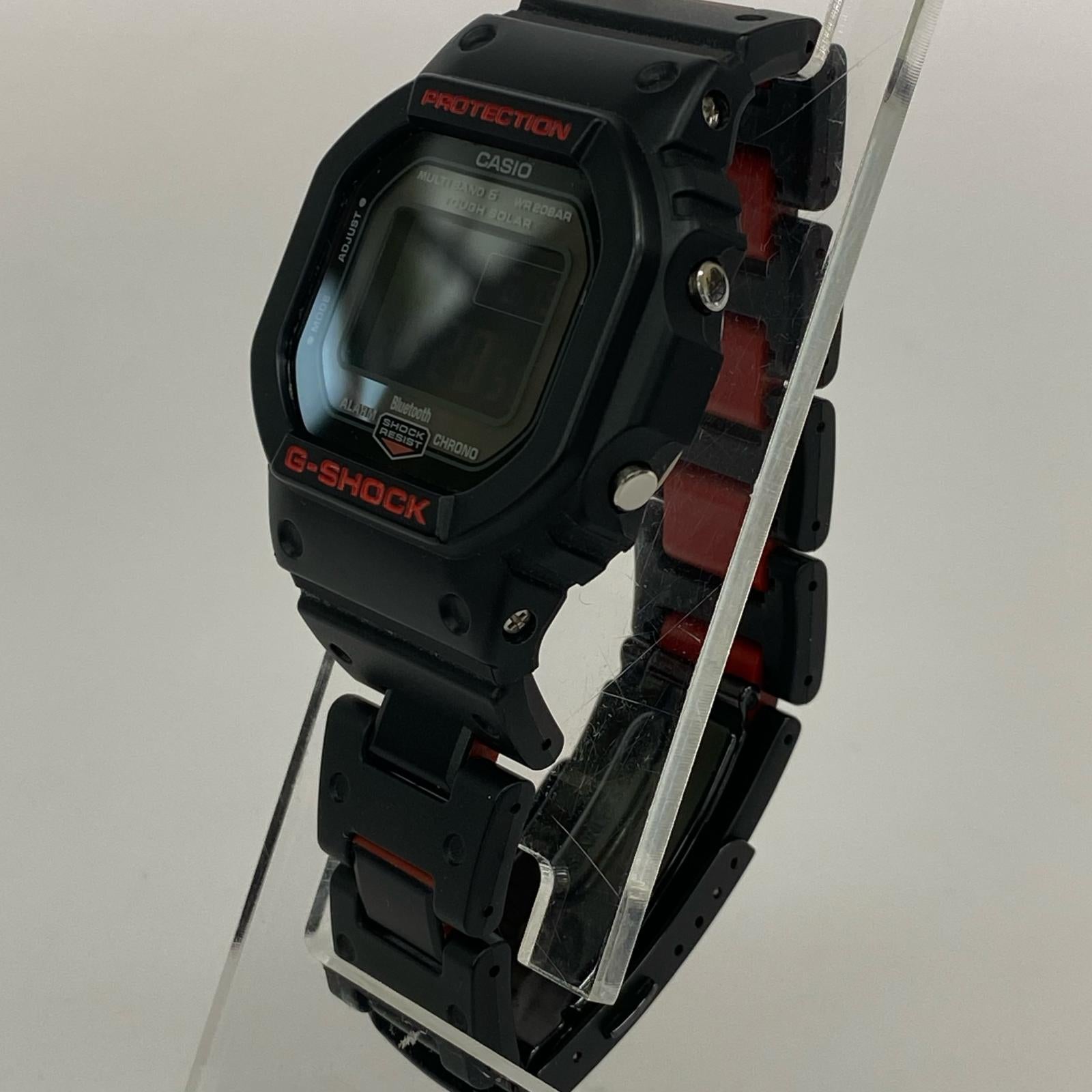 腕時計 CASIO G-SHOCK GW-B5600HR Bluetooth 腕時計 タフソーラー 黒×赤