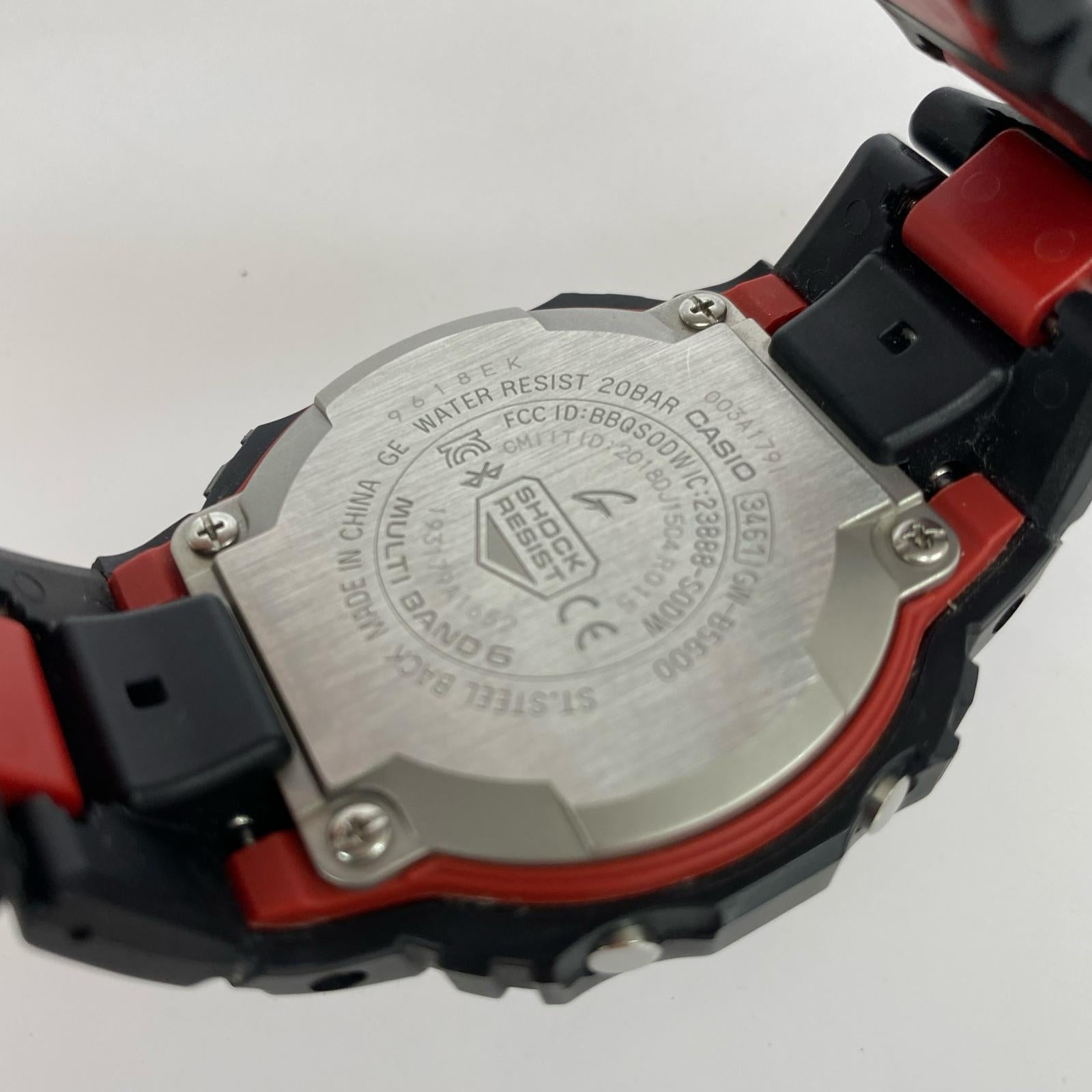 腕時計 CASIO G-SHOCK GW-B5600HR Bluetooth 腕時計 タフソーラー 黒×赤