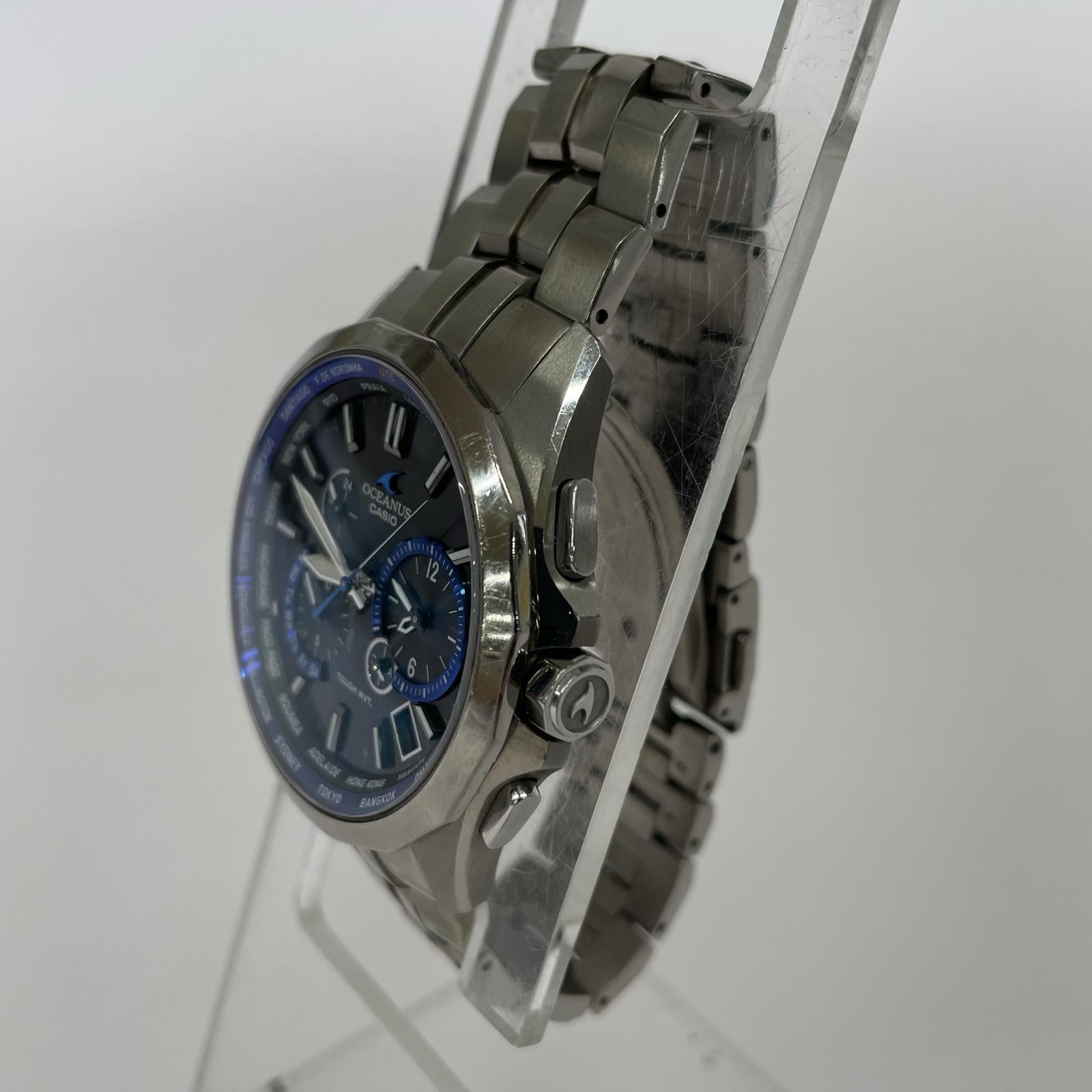 腕時計 CASIO OCW-S2400 OCEANUS Manta 腕時計 ソーラー シルバー