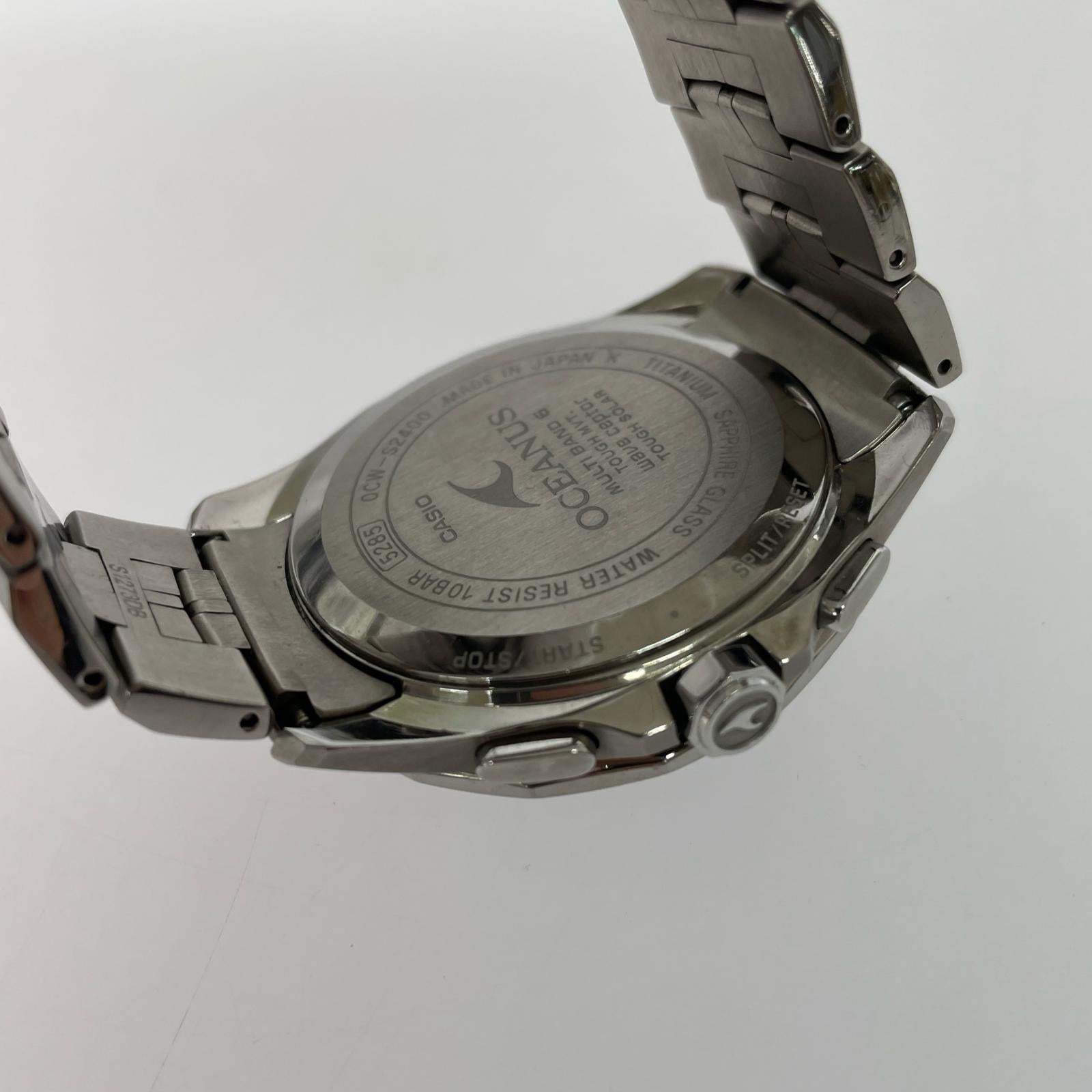 腕時計 CASIO OCW-S2400 OCEANUS Manta 腕時計 ソーラー シルバー