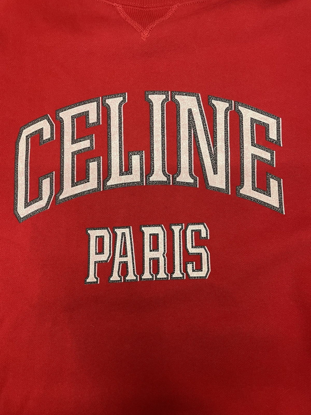 CELINE 24AW Oversized Sweatshirt M 赤 2Y90D670Q