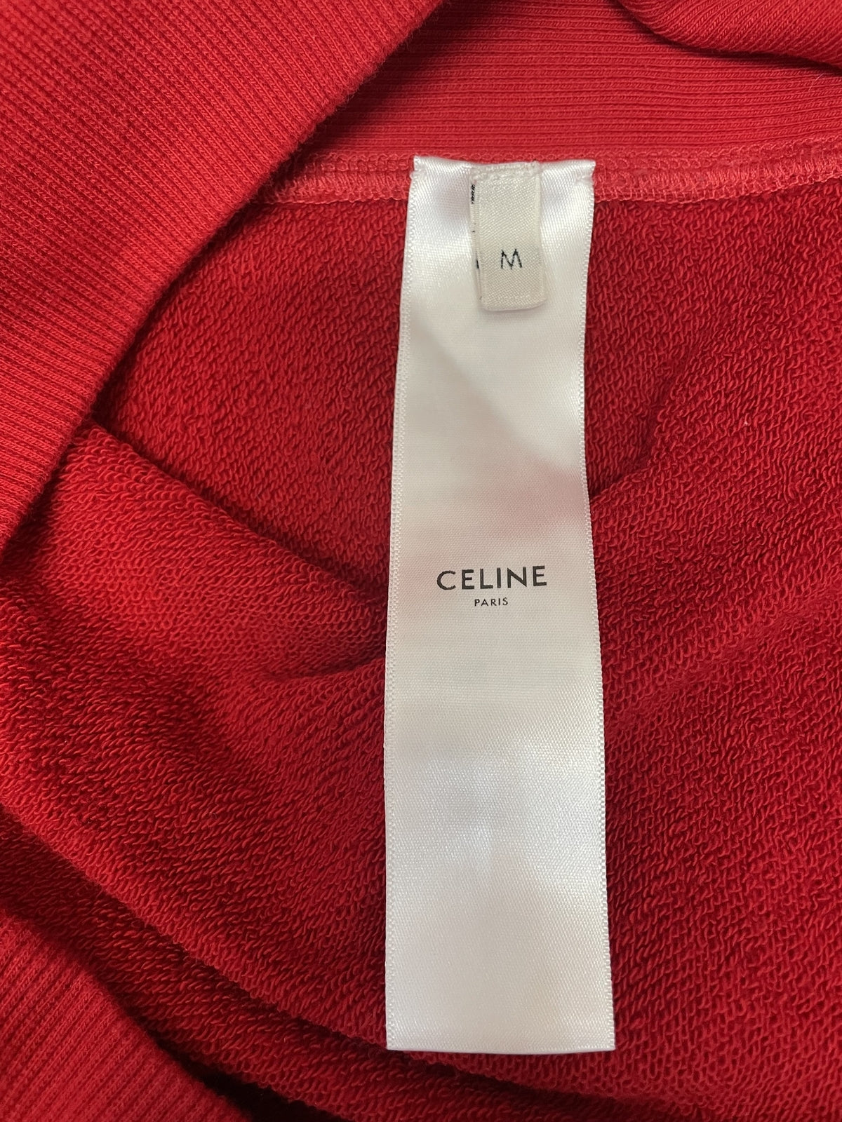 CELINE 24AW Oversized Sweatshirt M 赤 2Y90D670Q