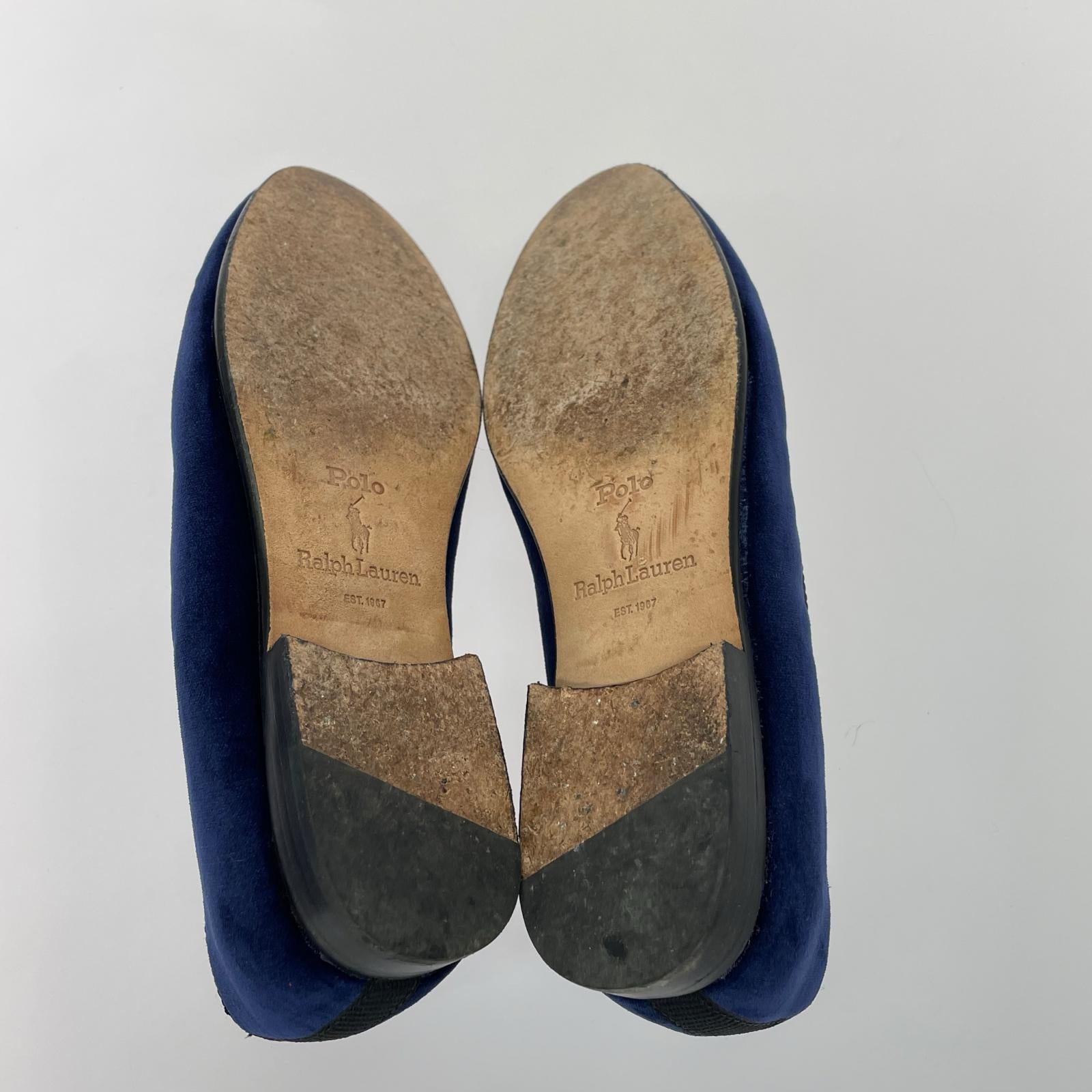 ブーツ Paxton Crest Velvet Sliper 紺