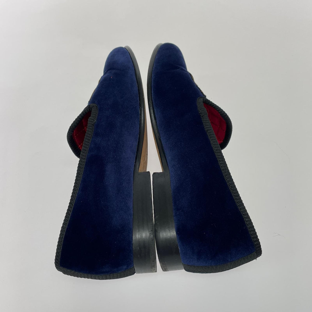 ブーツ Paxton Crest Velvet Sliper 紺