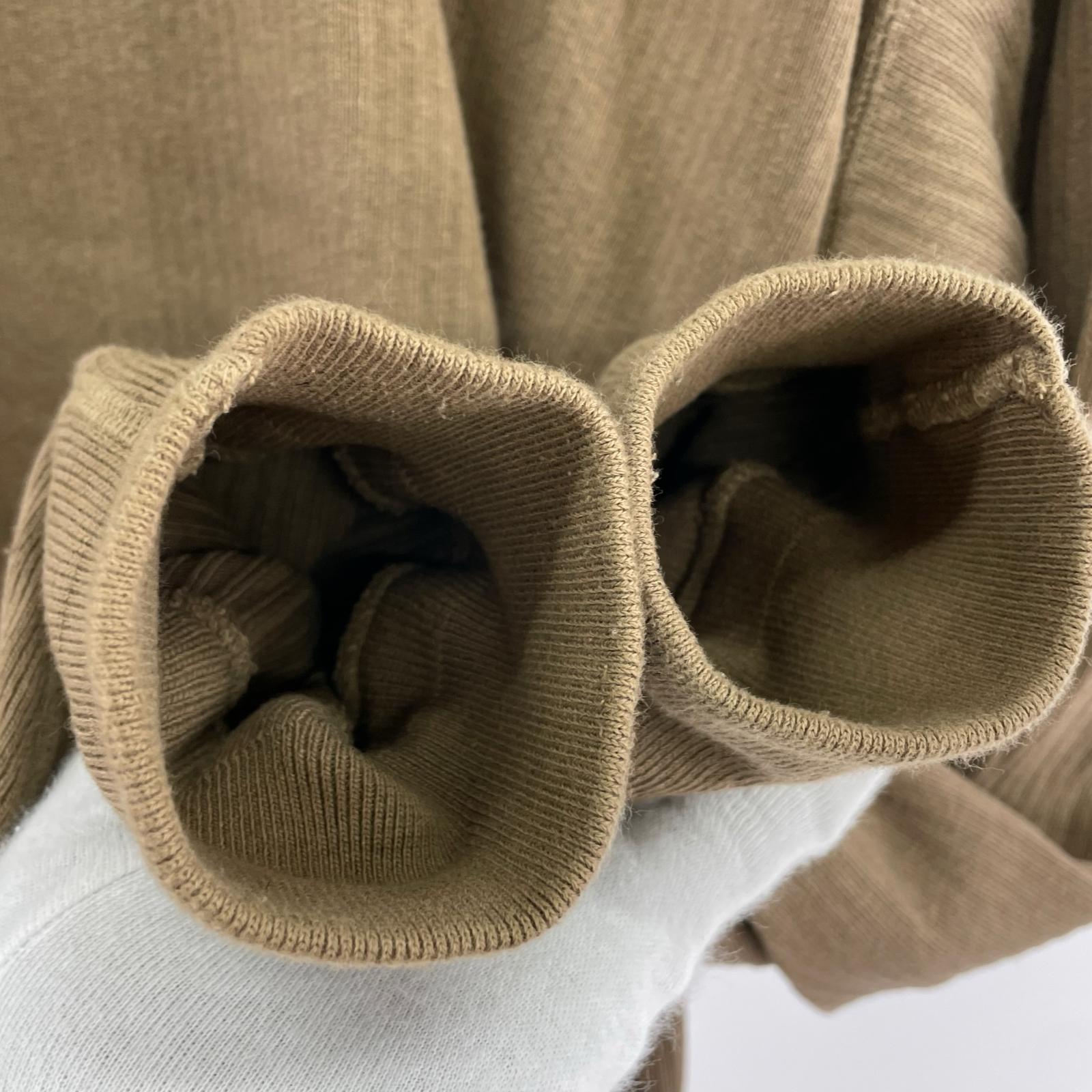 長袖Tシャツ RIBBED CREW NECK UNDER SHIRTS 38 ブラウン