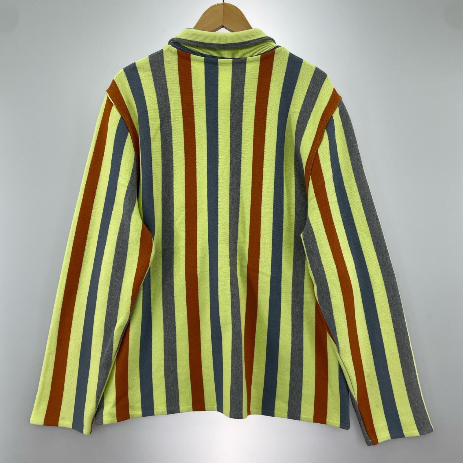 ジャケット コットンカシミヤ ストライプシャツ M マルチカラー