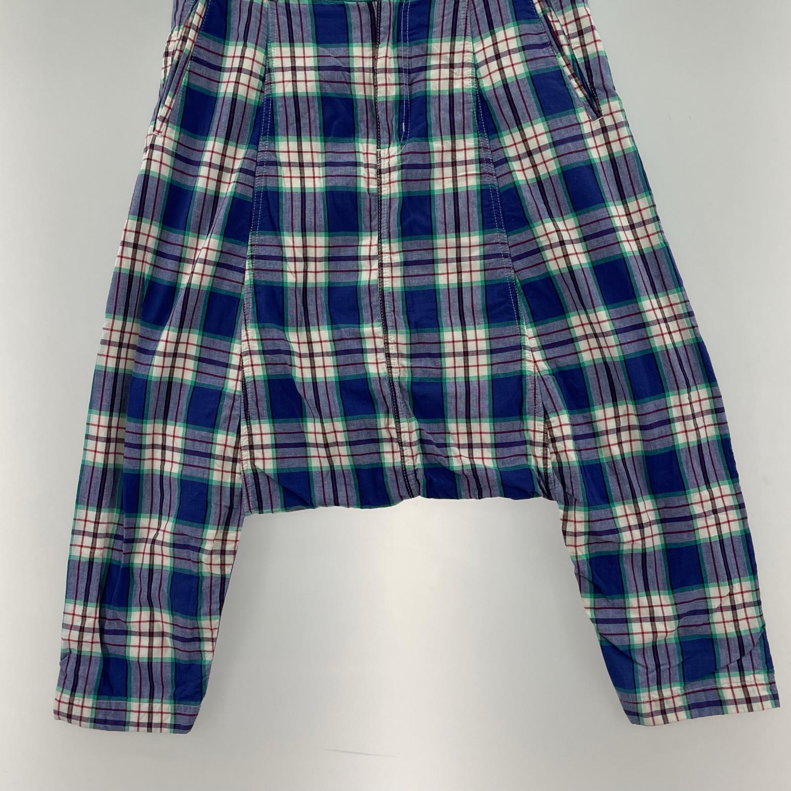 パンツ COMME des GARCONS HOMME PLUS チェック柄サルエルパンツ XS マルチ マルチカラー
