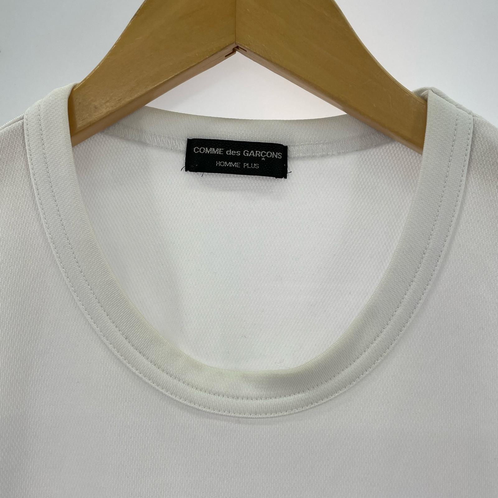 半袖Tシャツ COMME des GARCONS HOMME PLUS Wear With Freeing ラバーチャーム Tシャツ L 白 L ホワイト