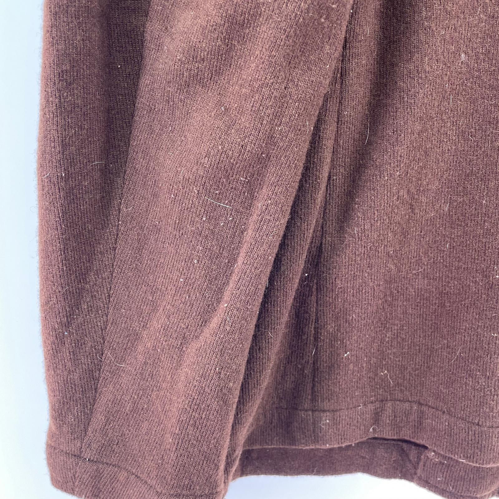 ジャケット 90s頃 DRIES VAN NOTEN ライカ期 ニットジャケット 50 黒 50 ブラウン