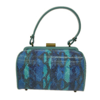 ハンドバッグ ANNA SUI パイソン柄 がま口バッグ