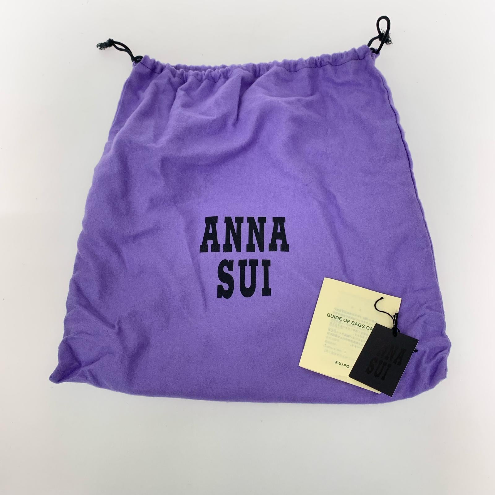 ハンドバッグ ANNA SUI パイソン柄 がま口バッグ