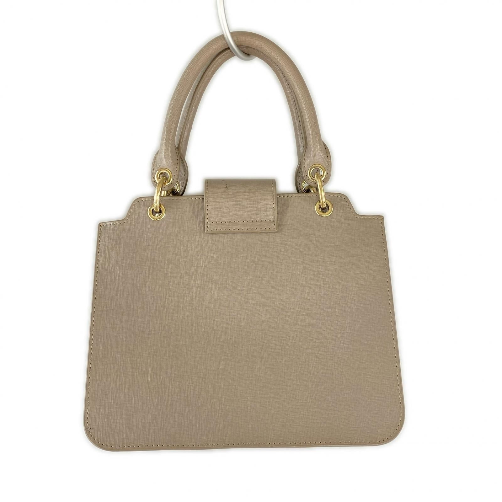 ハンドバッグ Bella サッチェルバッグ グレージュ ベージュ