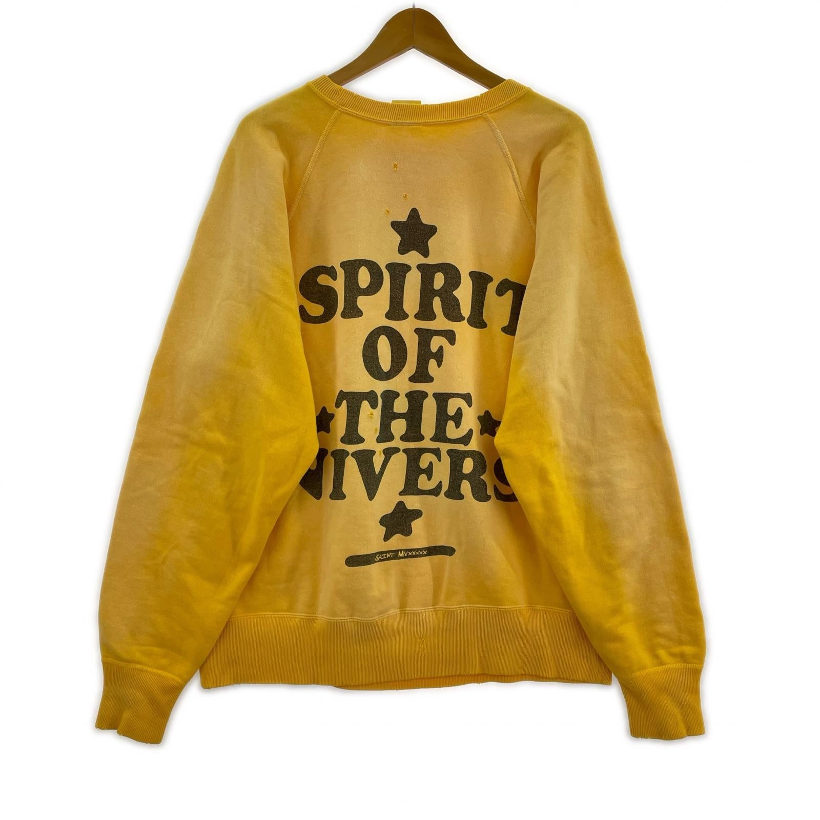 スウェット 23AW COW CREWNECK SWEAT M イエロー M