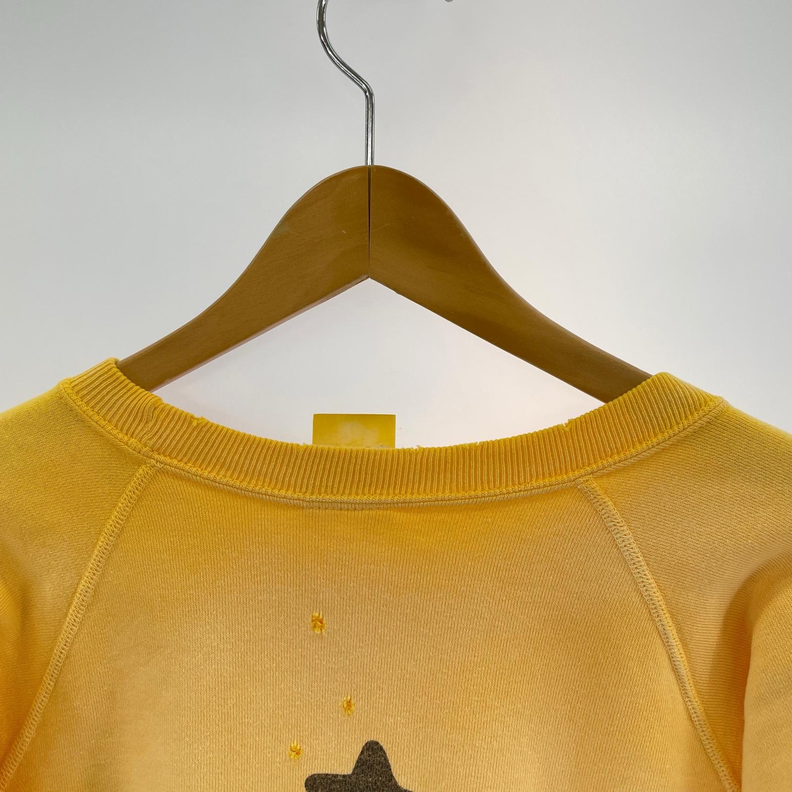 スウェット 23AW COW CREWNECK SWEAT M イエロー M
