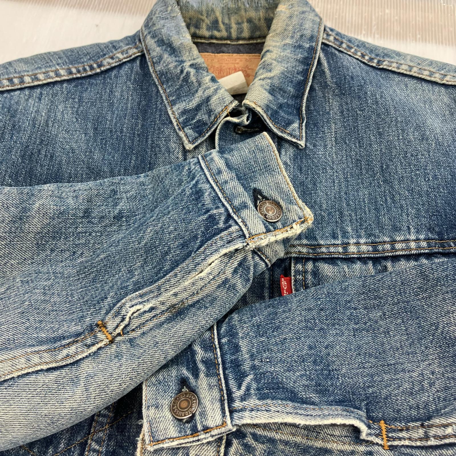 デニムジャケット 70s 70505 smal e 裏ブランケット ブルー