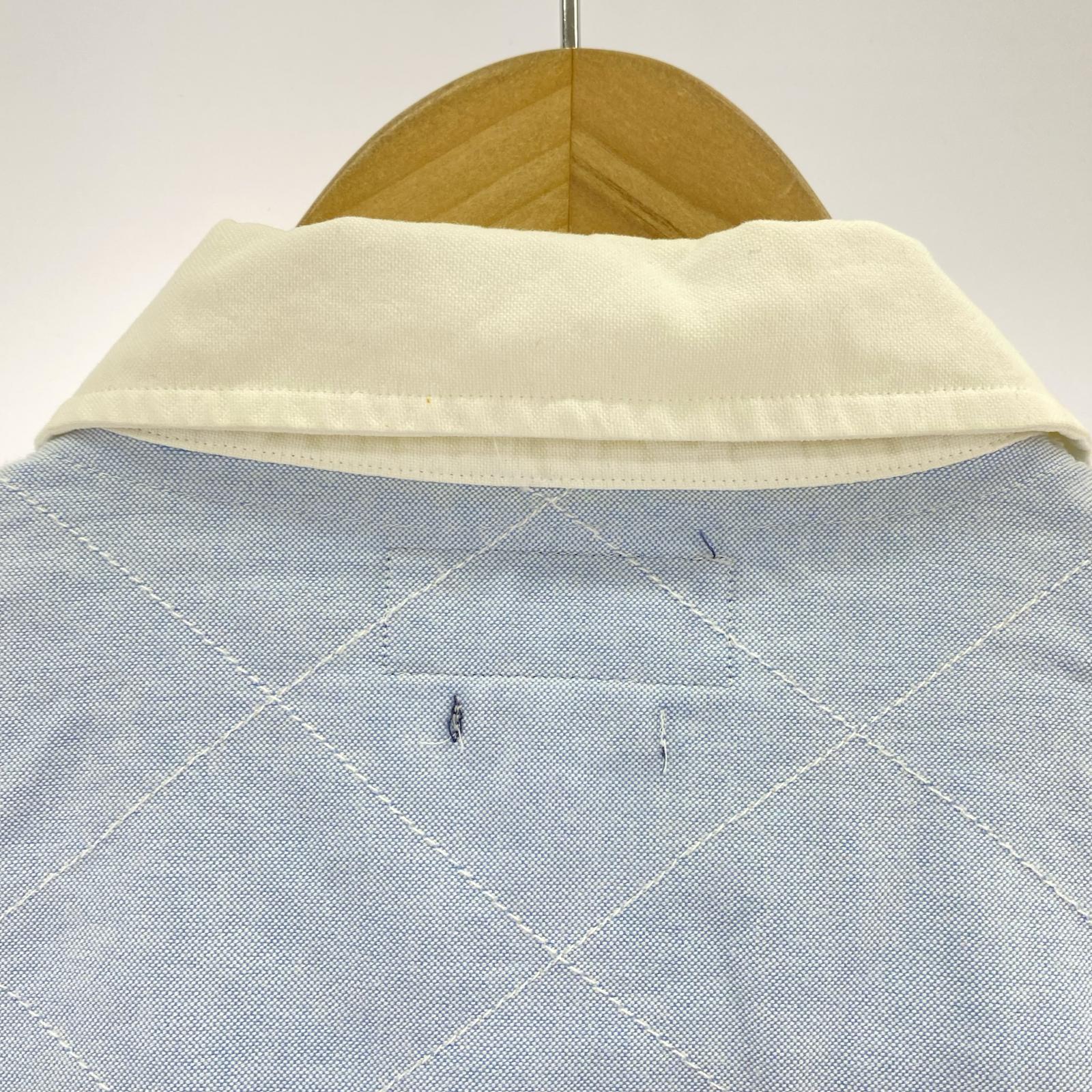 長袖シャツ CUSTOM FIT/ボタンシャツ L ブルー