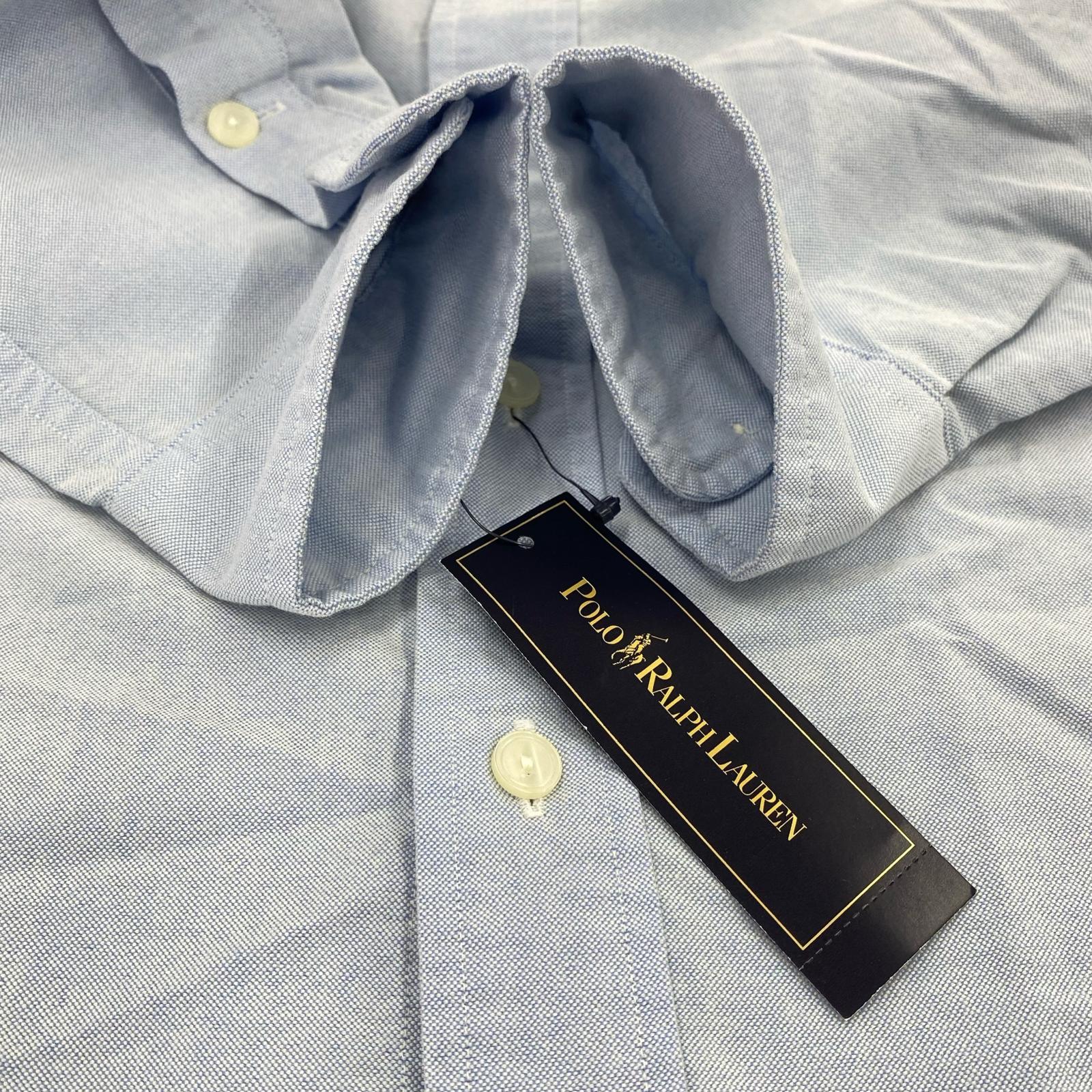 長袖シャツ CUSTOM FIT/ボタンシャツ L ブルー