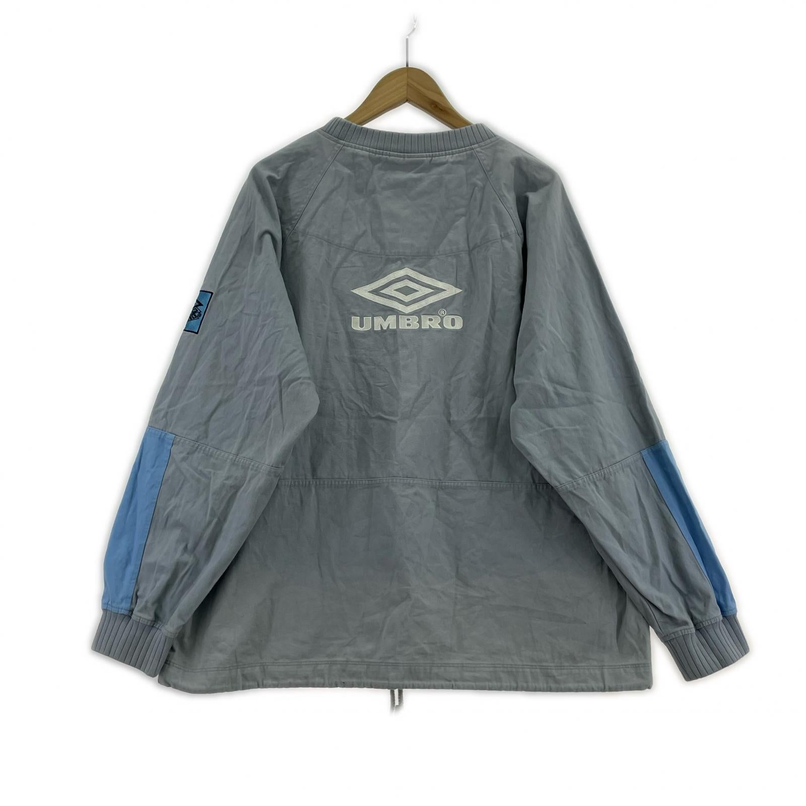 スウェット ×umbro DRILL TOP 水色 L L ブルー