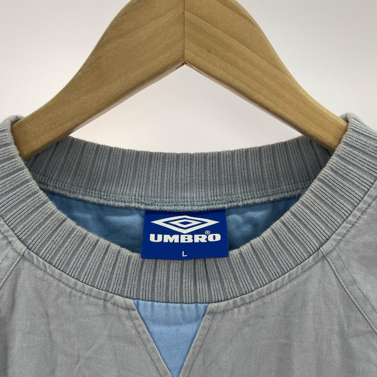 スウェット ×umbro DRILL TOP 水色 L L ブルー