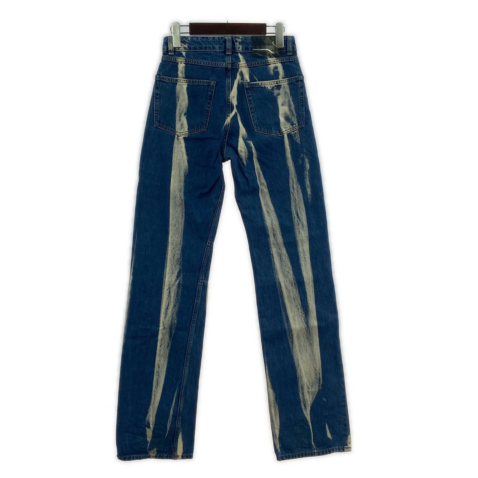 デニムパンツ Glass Bleach Denim 26 26 ブルー