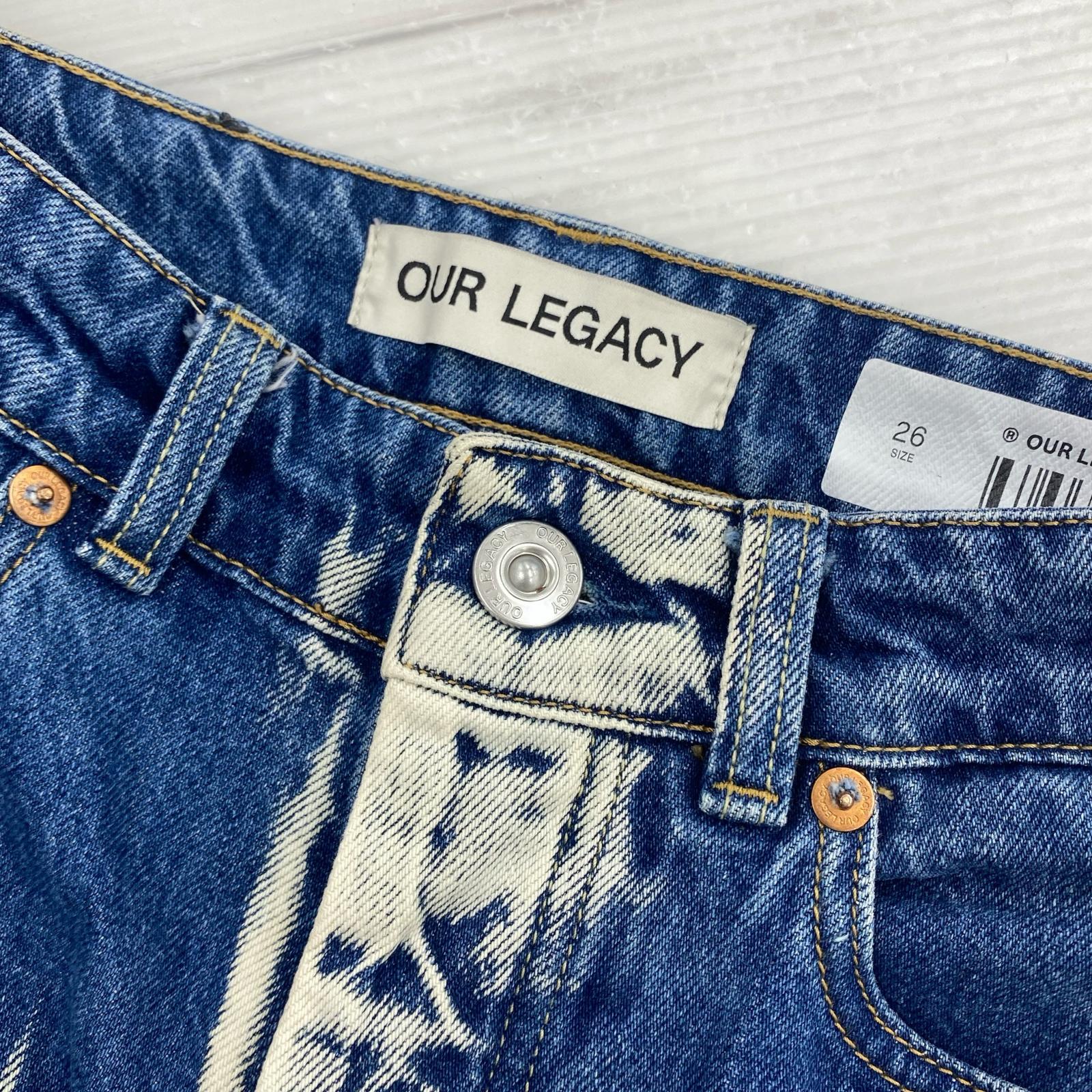 デニムパンツ Glass Bleach Denim 26 26 ブルー