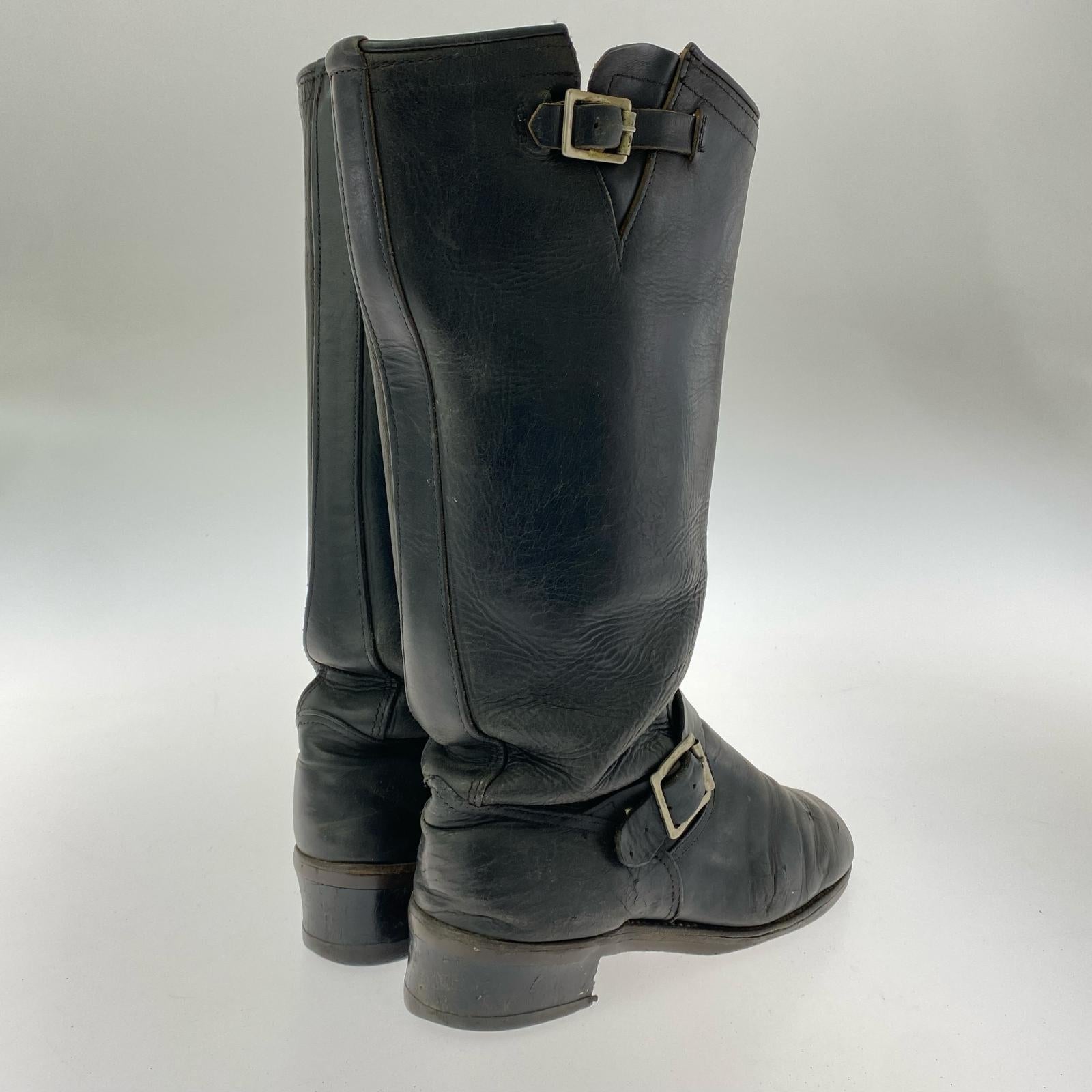 ブーツ 50-60s Seras ロング エンジニア 黒 (-) ブラック