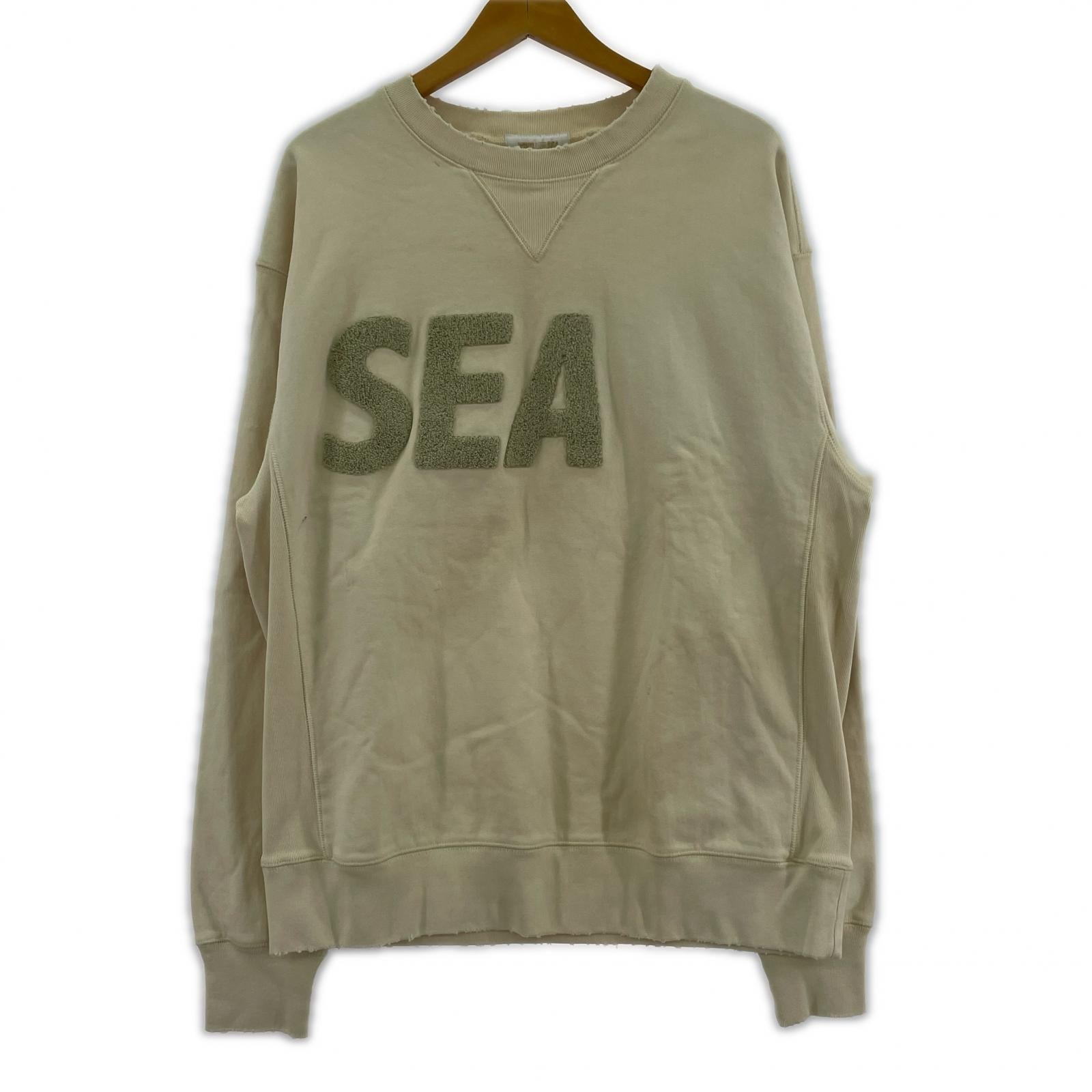 スウェット SEA Damaged Crew neck L L