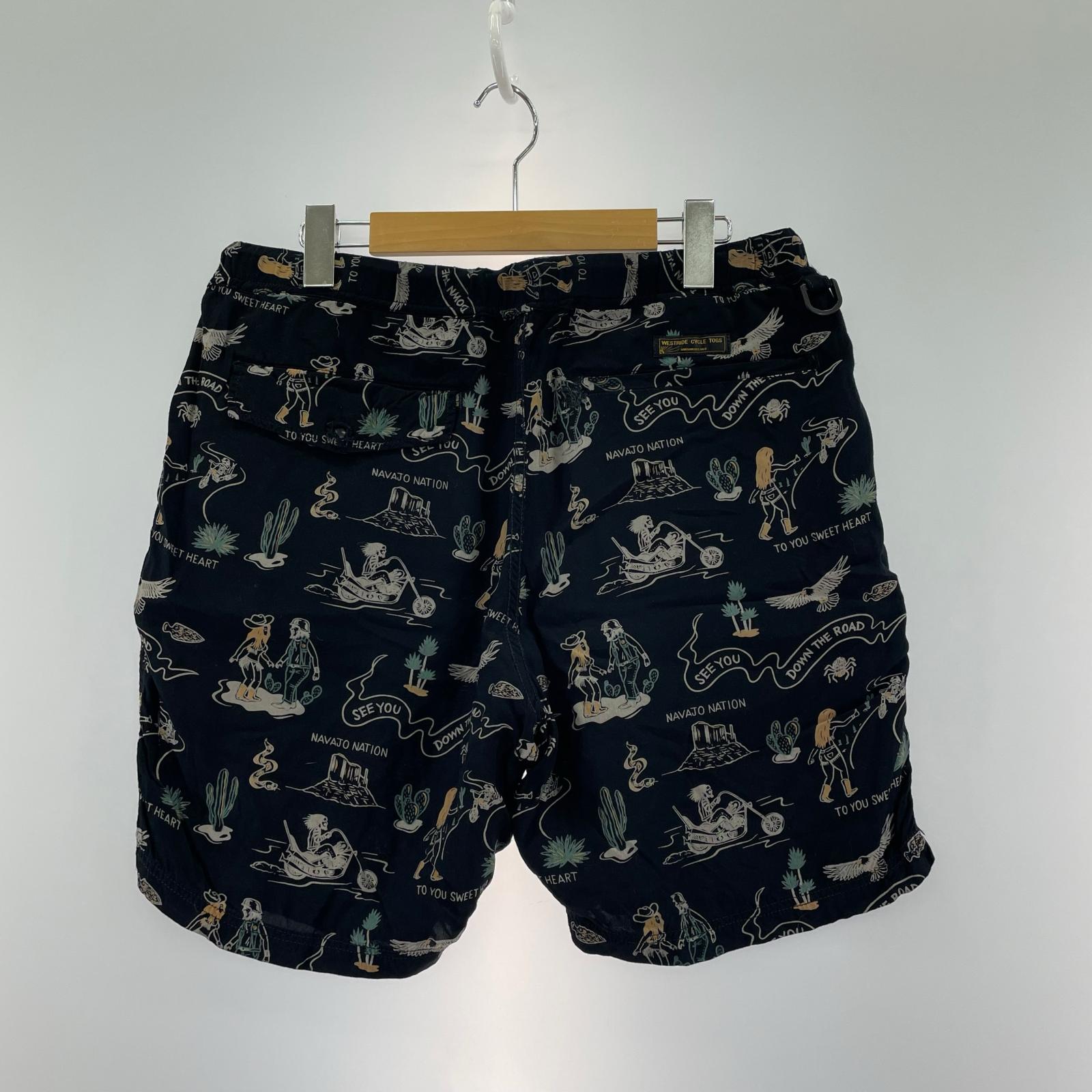 ショートパンツ WESTRIDE 総柄 36 36 ブラック