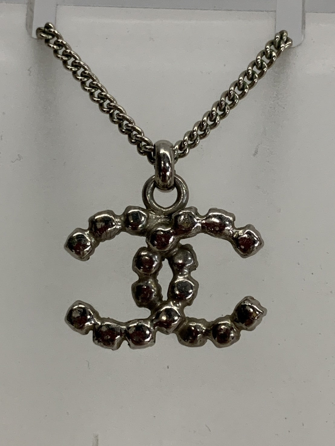 CHANEL ラインストーン ココマークネックレス