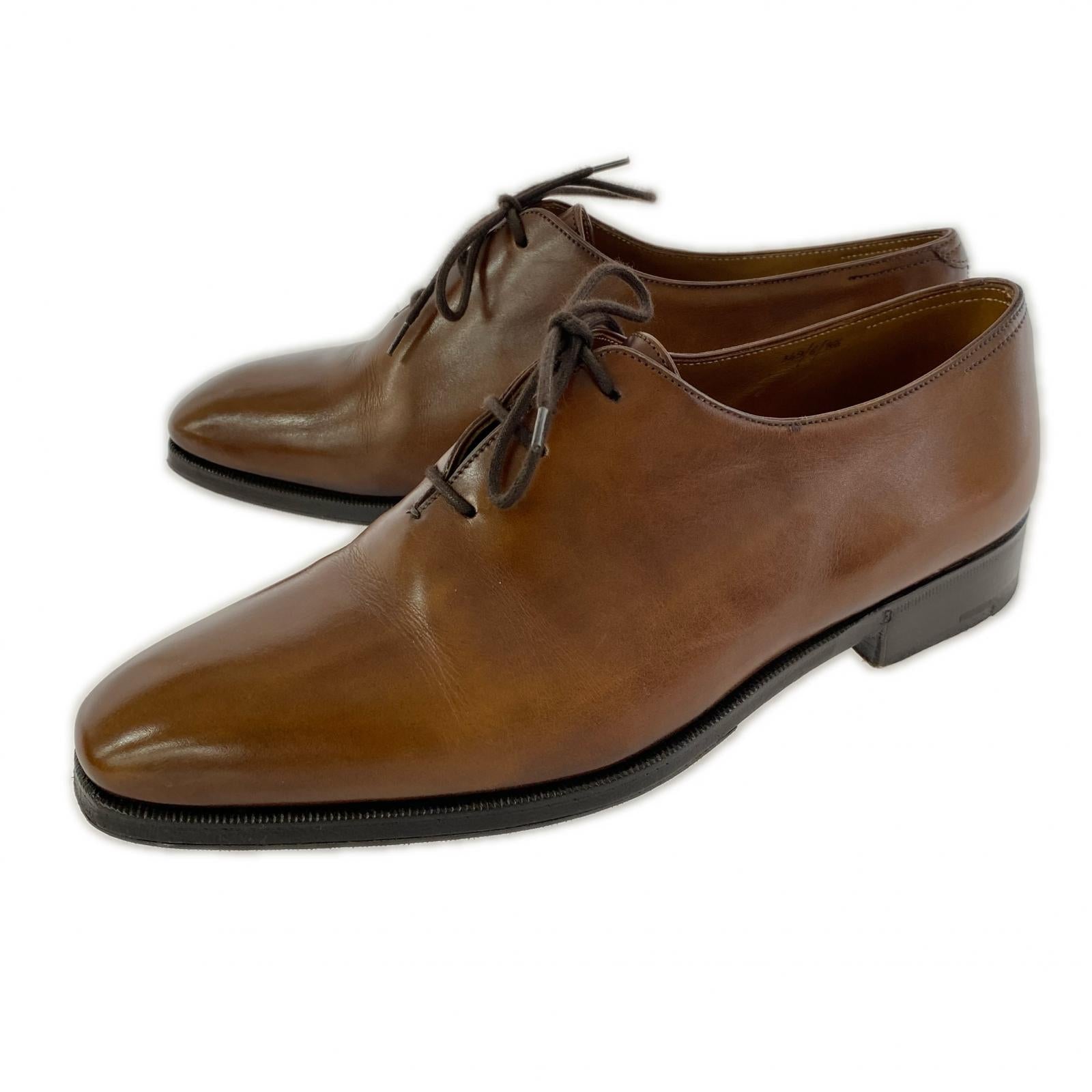 シューズ Alessandro レザー 茶 6 349 ブラウン