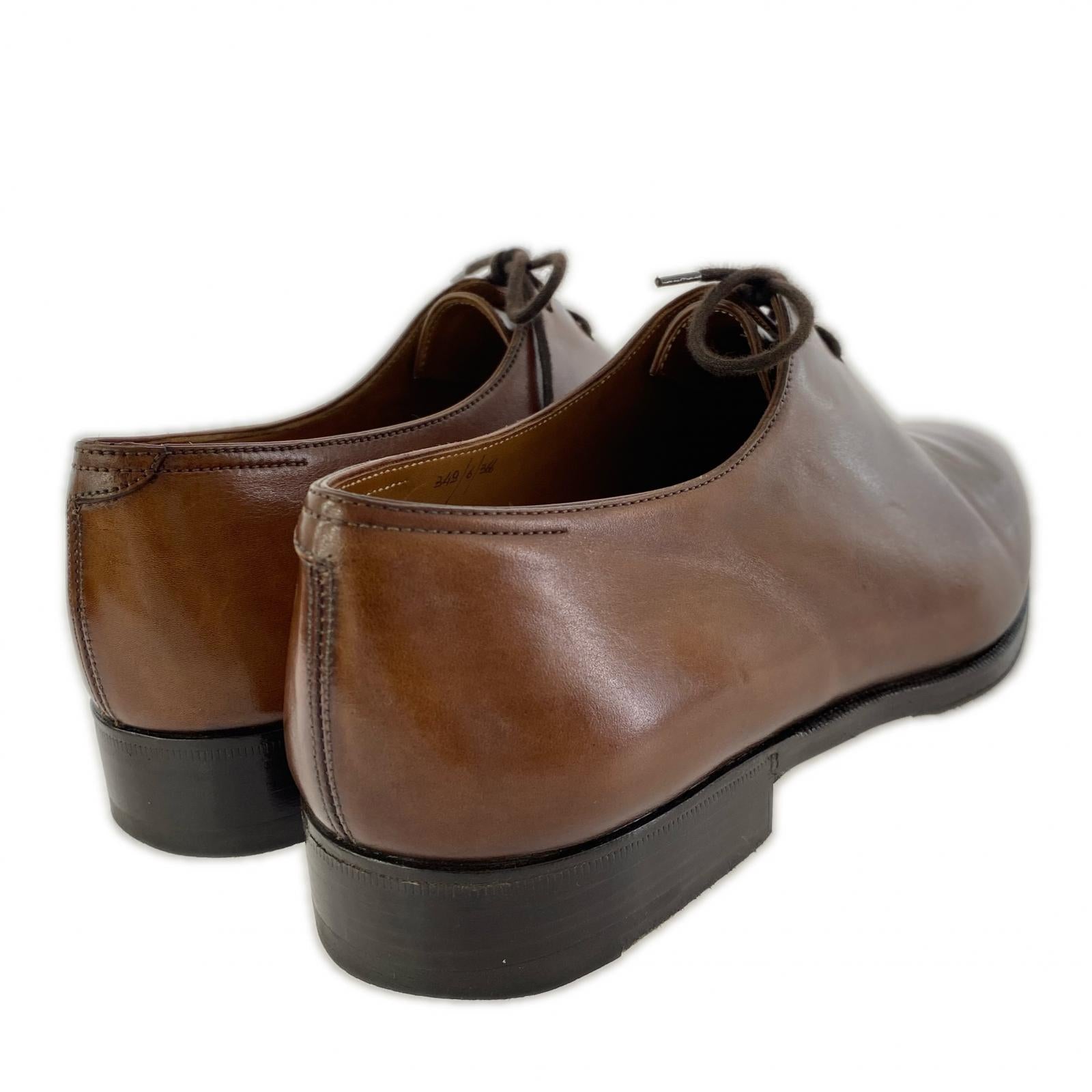 シューズ Alessandro レザー 茶 6 349 ブラウン