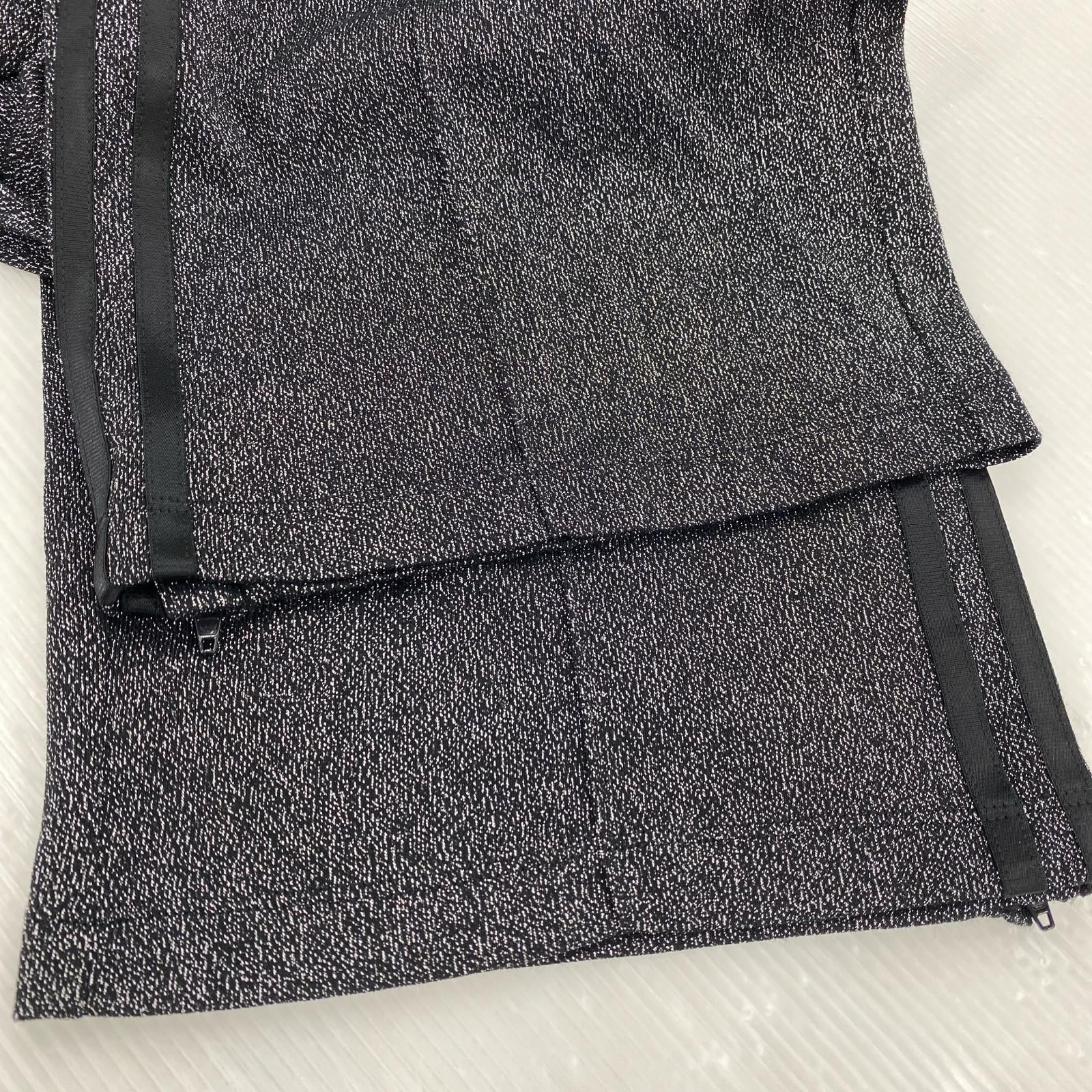 パンツ ルレックス ファイヤーバード トラックパンツ ラメ メタリック S 黒 シルバー S ブラック