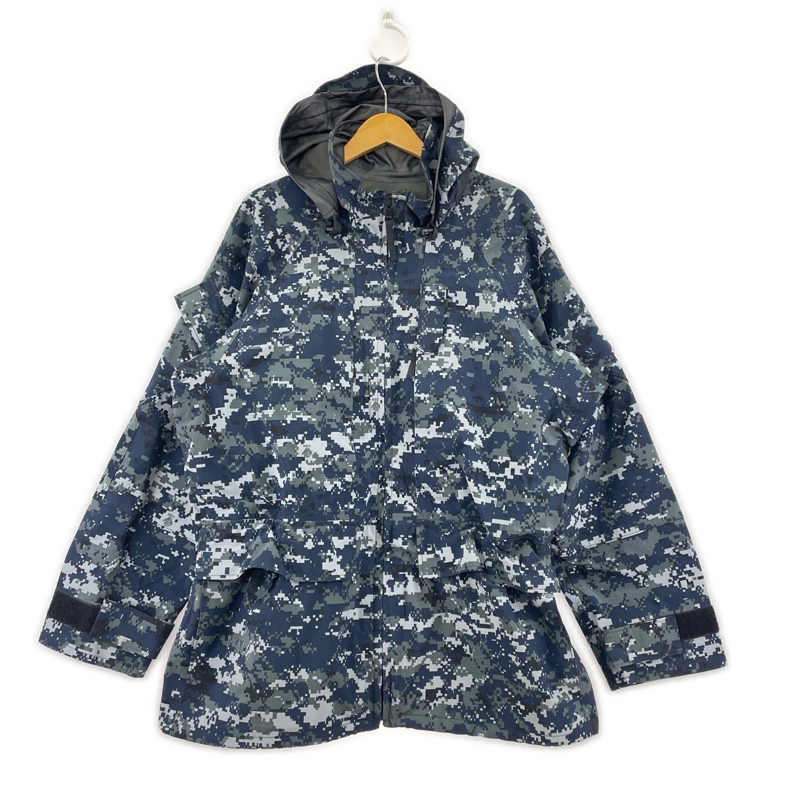 ミリタリージャケット US.NAVY 00s デジタルカモ 迷彩 GORE-TEX(L) L