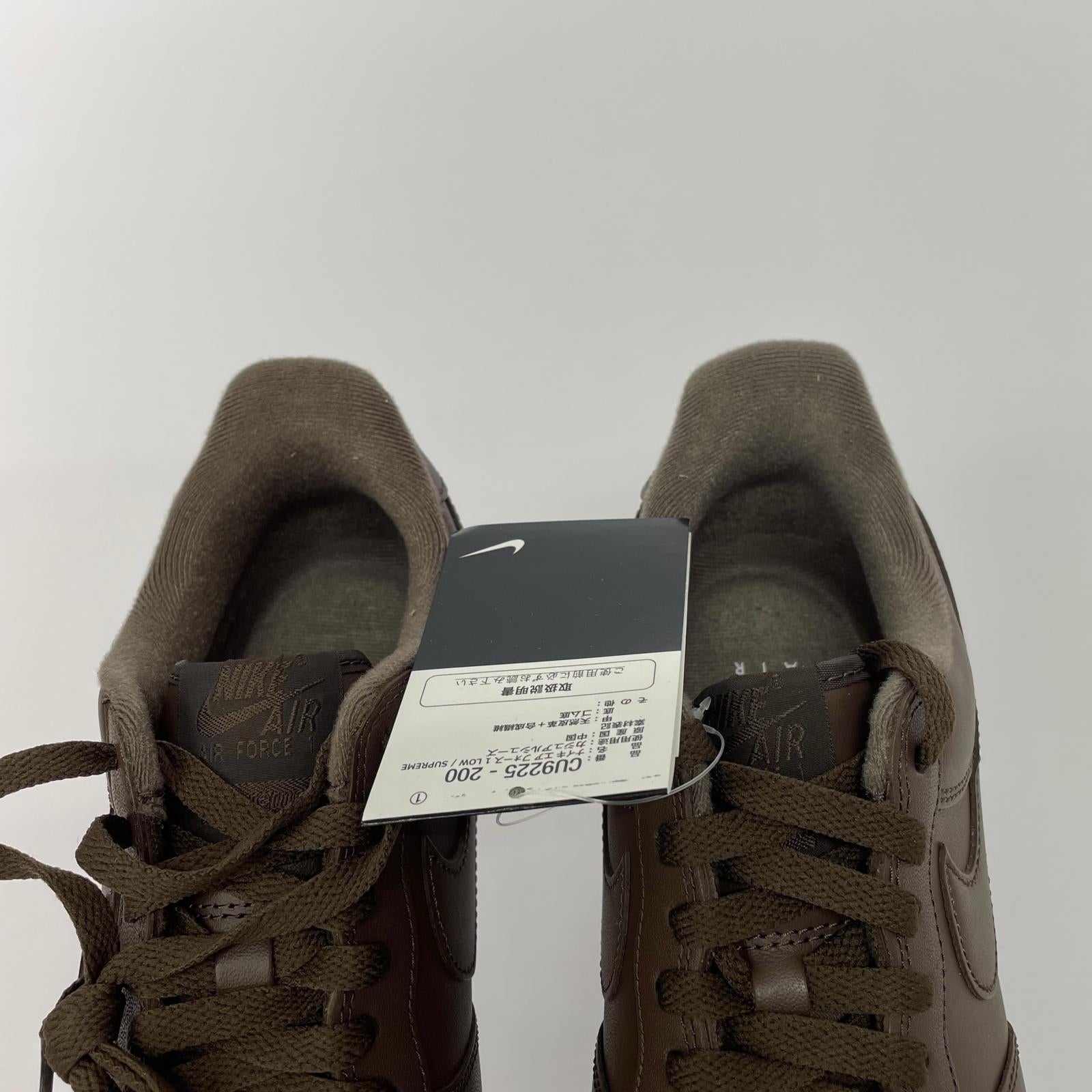スニーカー Supreme/AIR FORCE 1 LOW SP 27.5cm (US9 1/2 UK9 EU45) ブラウン