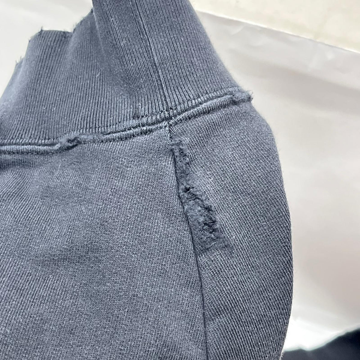 Balenciaga カレッジロゴ クラッシュスウェット ブラック M